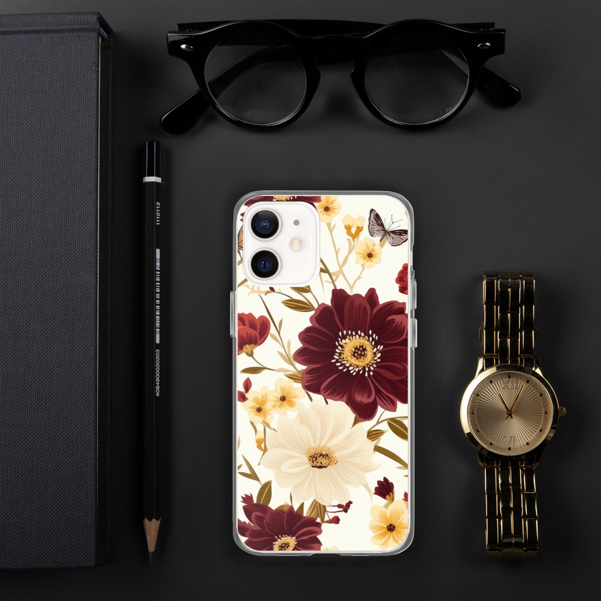 Floral iPhone Case, Flower Lover Cover For iPhone 14 Pro Max, 14 Pro, 14, 13, 12, 11, XR, 8, Space Case, Botanical Phone Case, Lovely Bloom Case