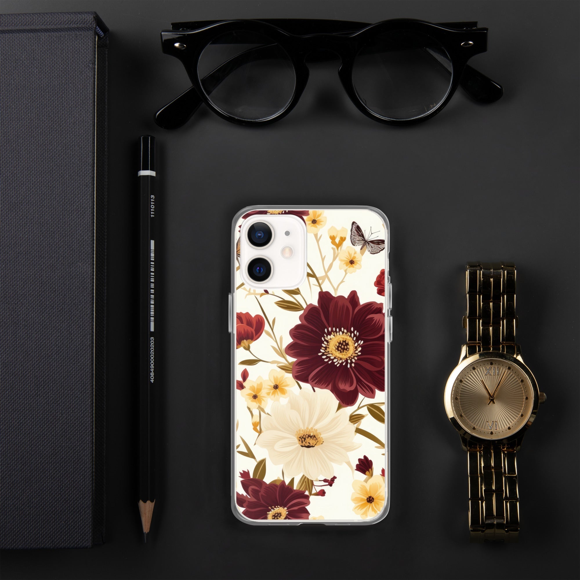 Floral iPhone Case, Flower Lover Cover For iPhone 14 Pro Max, 14 Pro, 14, 13, 12, 11, XR, 8, Space Case, Botanical Phone Case, Lovely Bloom Case
