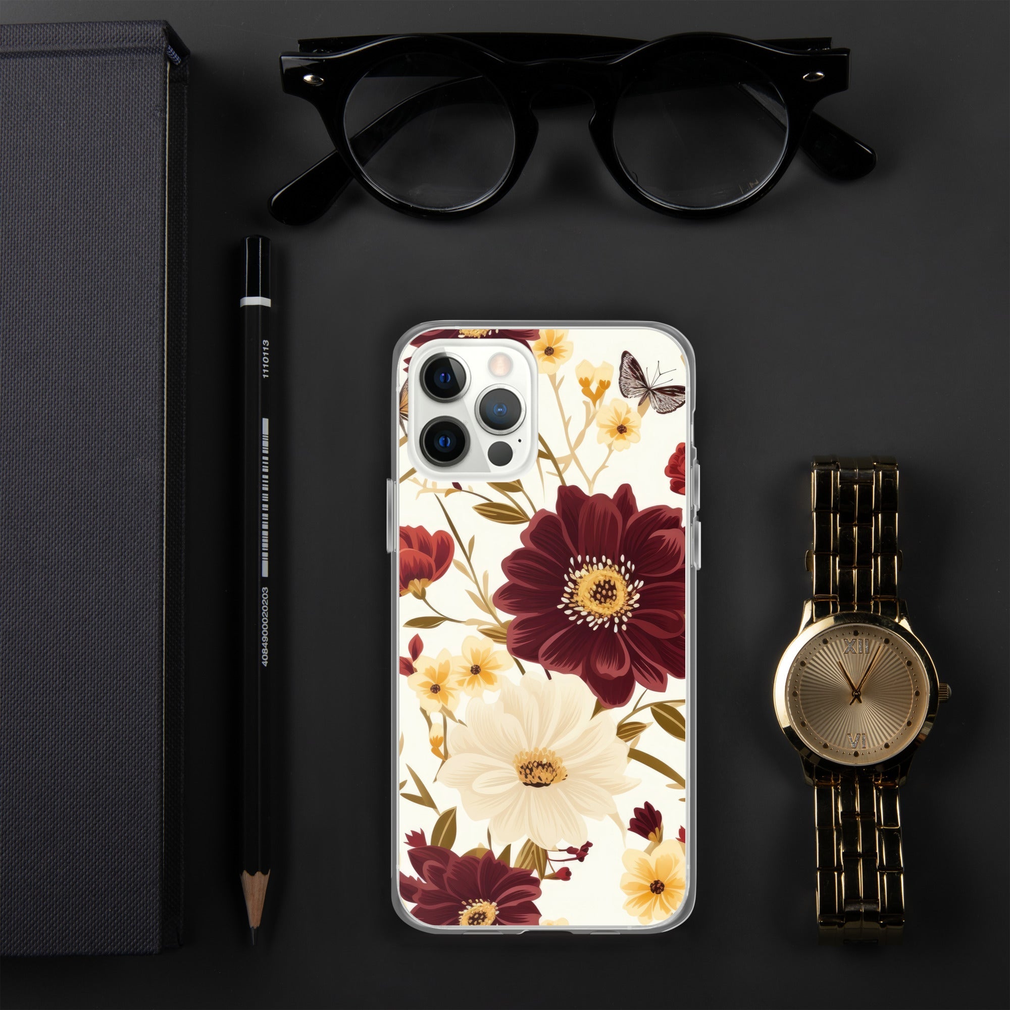 Floral iPhone Case, Flower Lover Cover For iPhone 14 Pro Max, 14 Pro, 14, 13, 12, 11, XR, 8, Space Case, Botanical Phone Case, Lovely Bloom Case