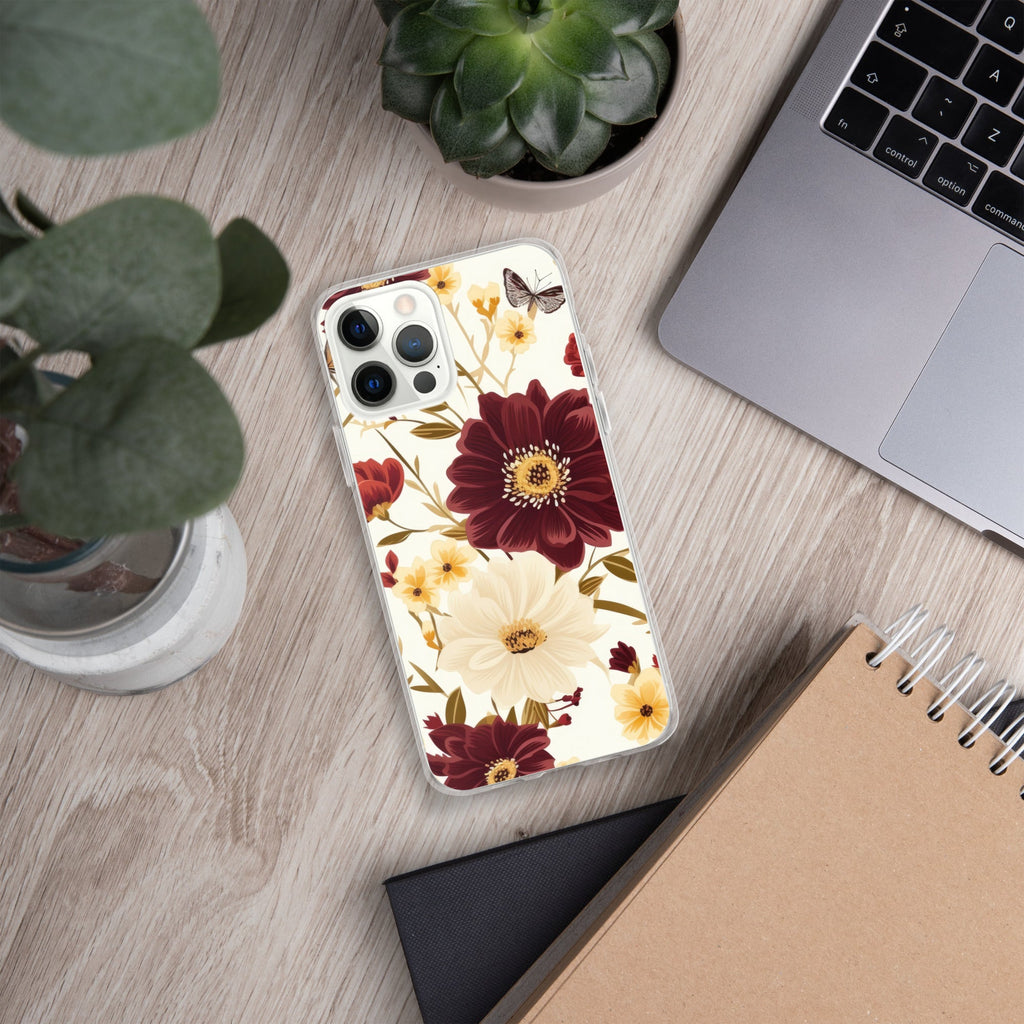 Floral iPhone Case, Flower Lover Cover For iPhone 14 Pro Max, 14 Pro, 14, 13, 12, 11, XR, 8, Space Case, Botanical Phone Case, Lovely Bloom Case