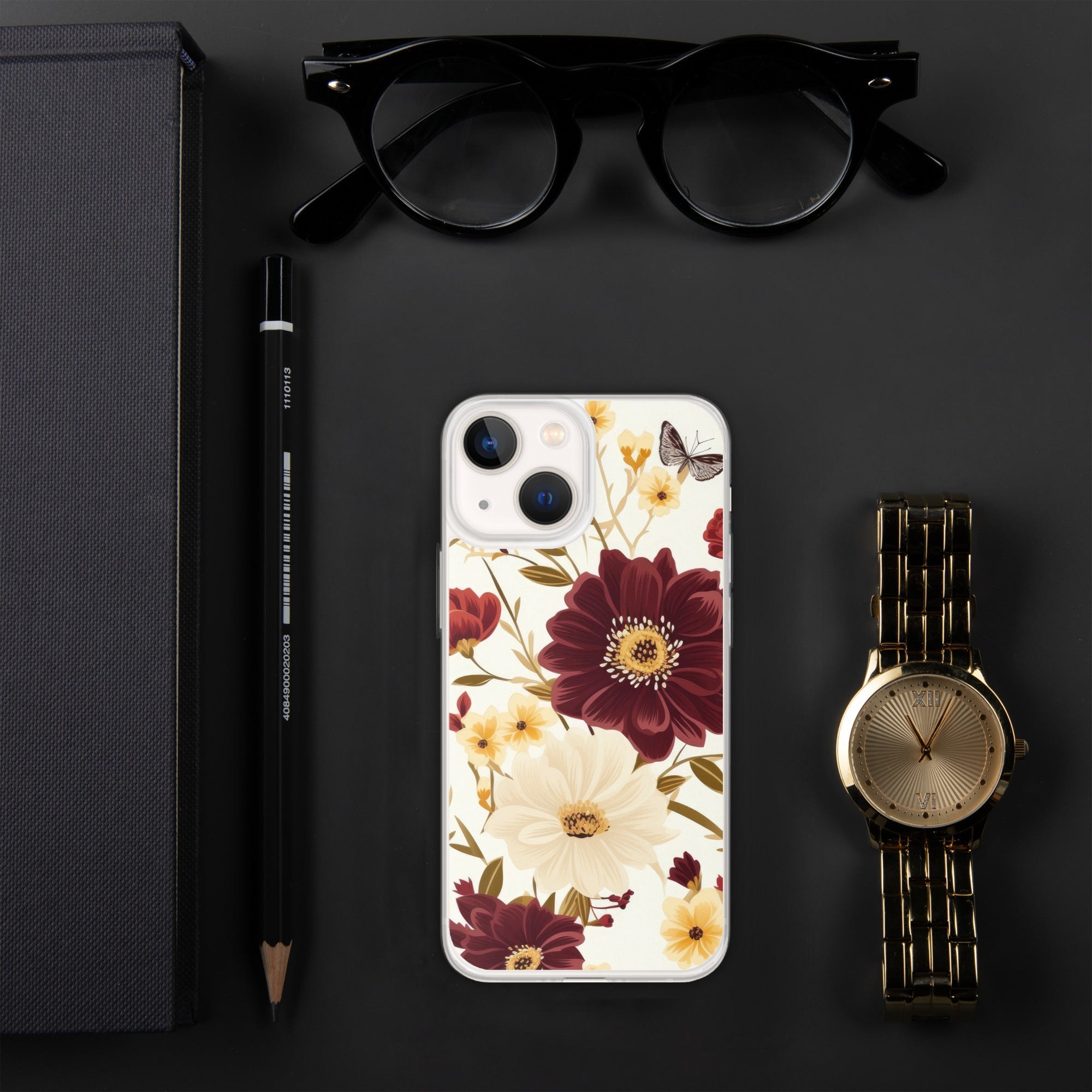 Floral iPhone Case, Flower Lover Cover For iPhone 14 Pro Max, 14 Pro, 14, 13, 12, 11, XR, 8, Space Case, Botanical Phone Case, Lovely Bloom Case