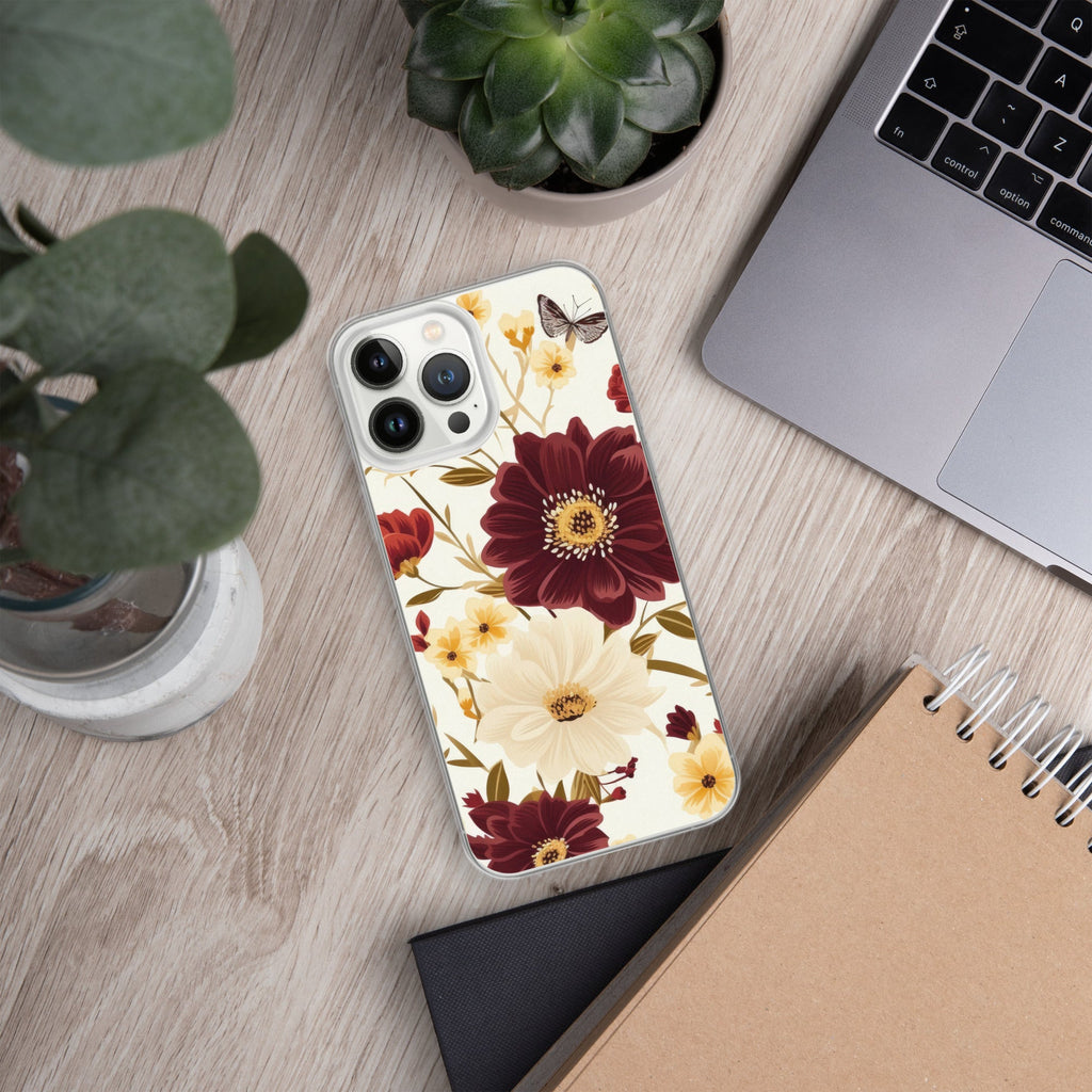 Floral iPhone Case, Flower Lover Cover For iPhone 14 Pro Max, 14 Pro, 14, 13, 12, 11, XR, 8, Space Case, Botanical Phone Case, Lovely Bloom Case