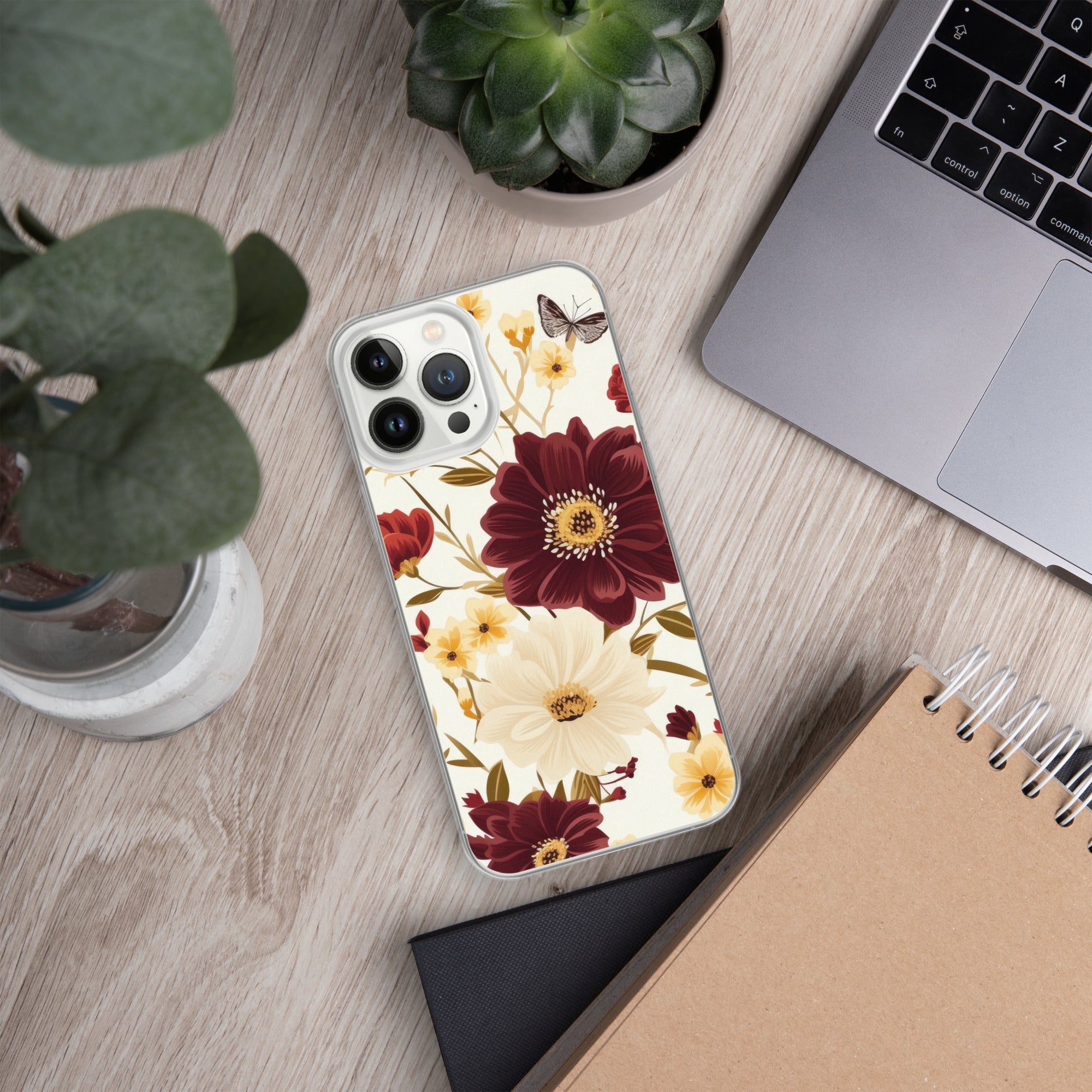 Floral iPhone Case, Flower Lover Cover For iPhone 14 Pro Max, 14 Pro, 14, 13, 12, 11, XR, 8, Space Case, Botanical Phone Case, Lovely Bloom Case