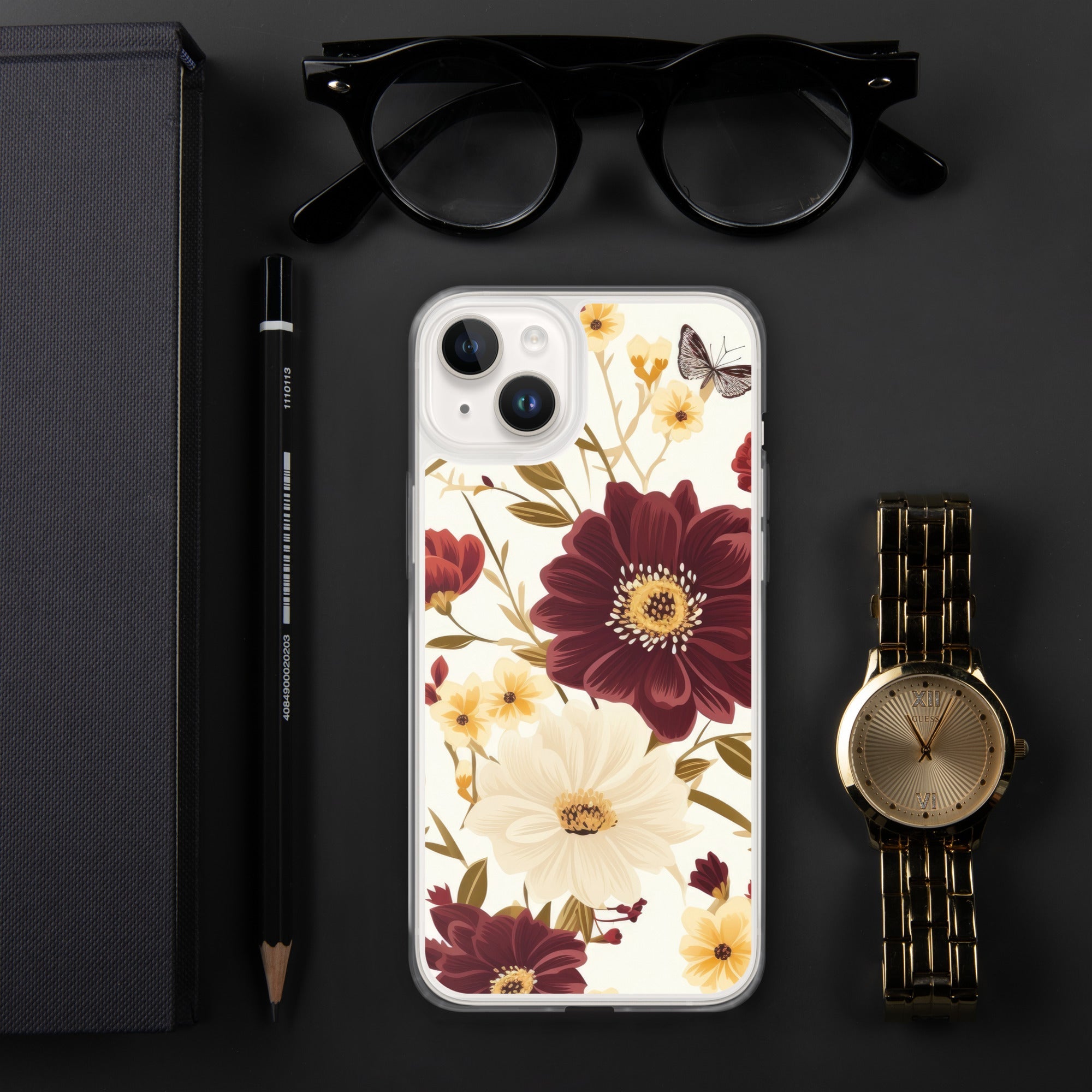 Floral iPhone Case, Flower Lover Cover For iPhone 14 Pro Max, 14 Pro, 14, 13, 12, 11, XR, 8, Space Case, Botanical Phone Case, Lovely Bloom Case