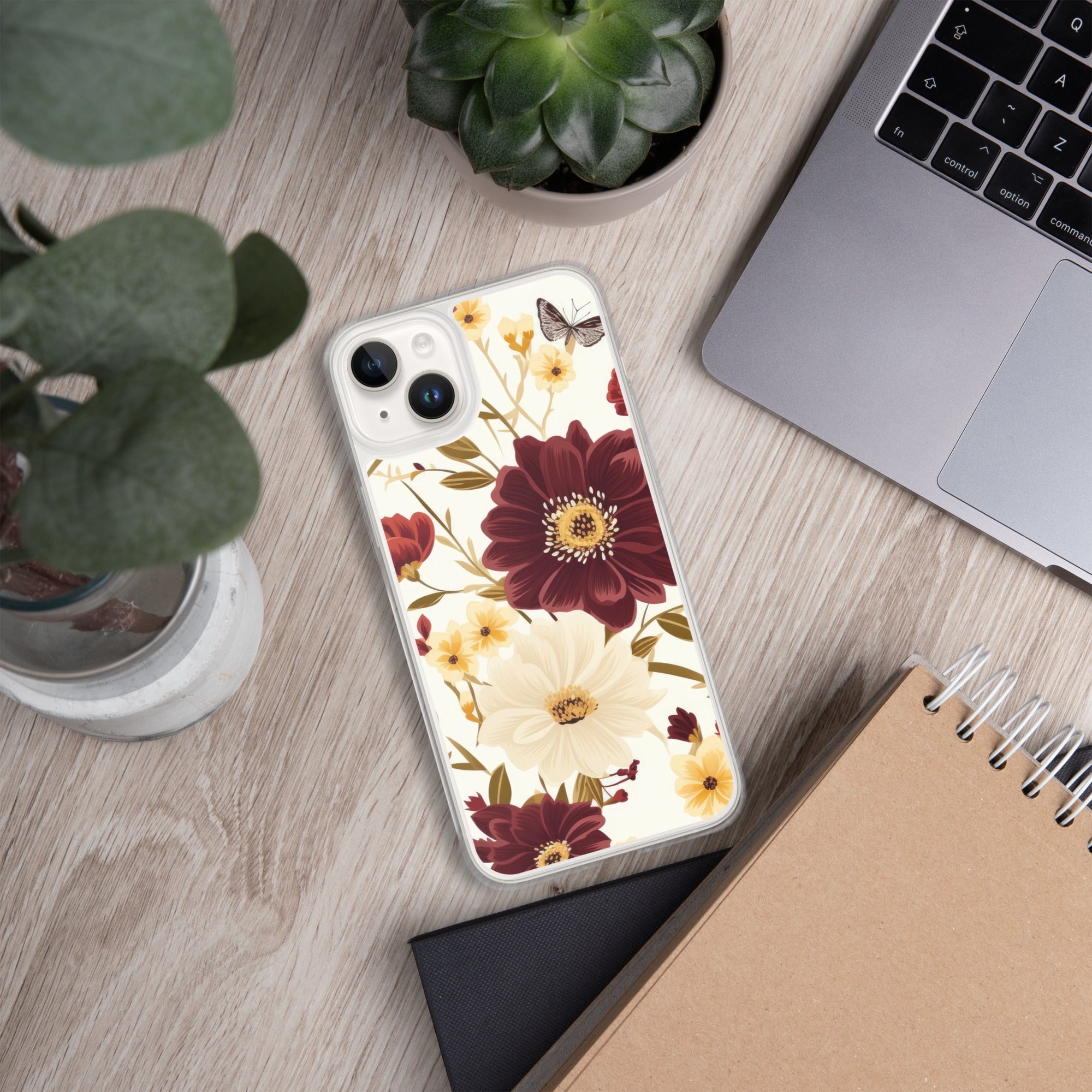 Floral iPhone Case, Flower Lover Cover For iPhone 14 Pro Max, 14 Pro, 14, 13, 12, 11, XR, 8, Space Case, Botanical Phone Case, Lovely Bloom Case