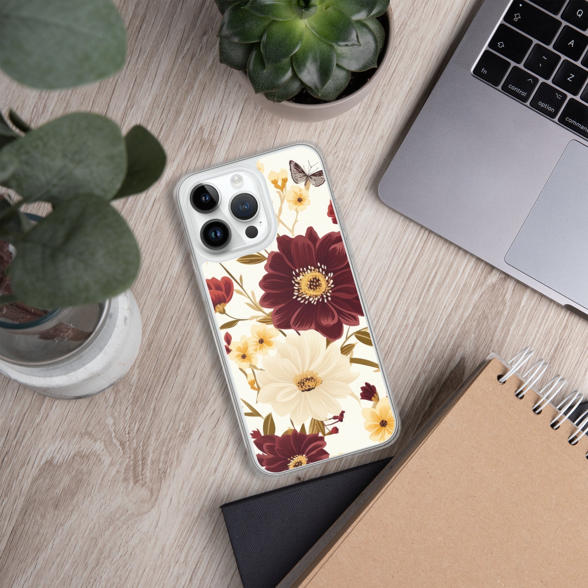 Floral iPhone Case, Flower Lover Cover For iPhone 14 Pro Max, 14 Pro, 14, 13, 12, 11, XR, 8, Space Case, Botanical Phone Case, Lovely Bloom Case