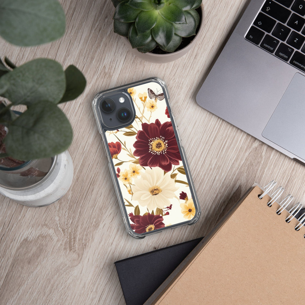Floral iPhone Case, Flower Lover Cover For iPhone 14 Pro Max, 14 Pro, 14, 13, 12, 11, XR, 8, Space Case, Botanical Phone Case, Lovely Bloom Case