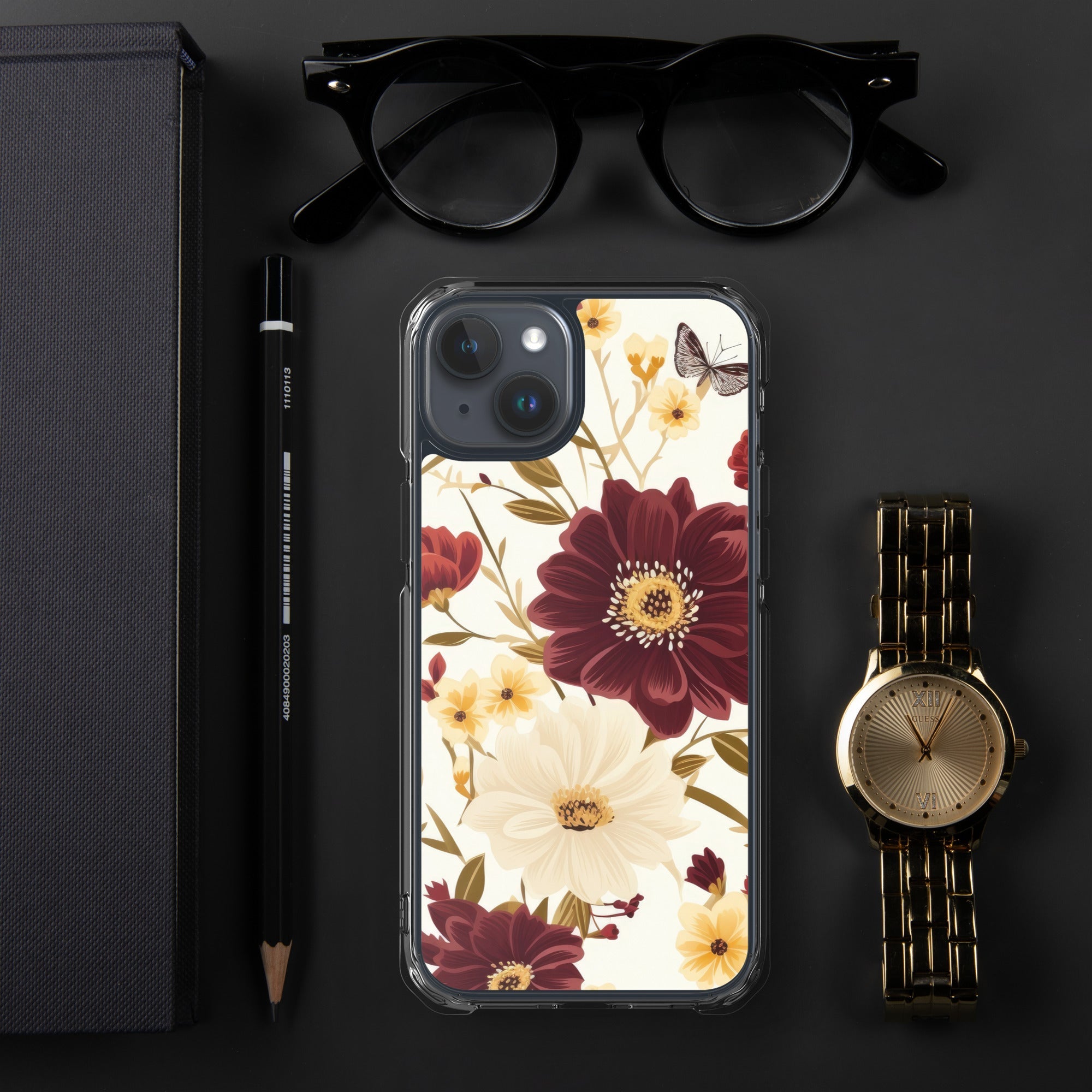 Floral iPhone Case, Flower Lover Cover For iPhone 14 Pro Max, 14 Pro, 14, 13, 12, 11, XR, 8, Space Case, Botanical Phone Case, Lovely Bloom Case