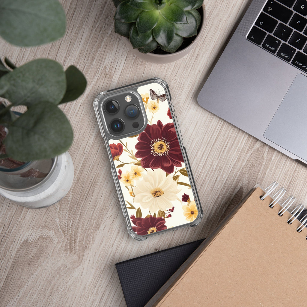 Floral iPhone Case, Flower Lover Cover For iPhone 14 Pro Max, 14 Pro, 14, 13, 12, 11, XR, 8, Space Case, Botanical Phone Case, Lovely Bloom Case