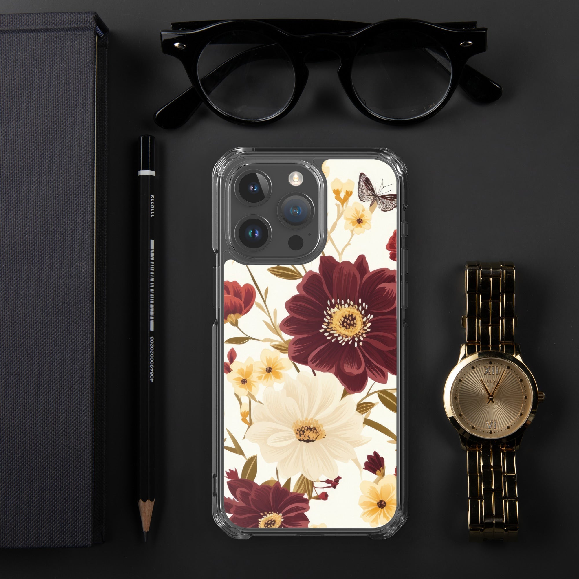 Floral iPhone Case, Flower Lover Cover For iPhone 14 Pro Max, 14 Pro, 14, 13, 12, 11, XR, 8, Space Case, Botanical Phone Case, Lovely Bloom Case