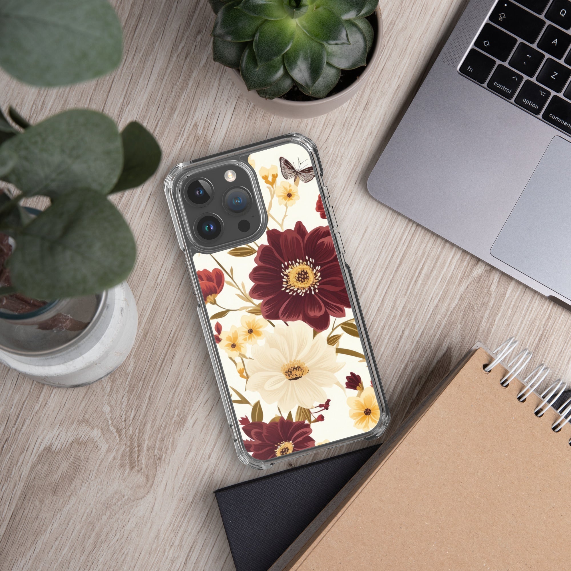 Floral iPhone Case, Flower Lover Cover For iPhone 14 Pro Max, 14 Pro, 14, 13, 12, 11, XR, 8, Space Case, Botanical Phone Case, Lovely Bloom Case