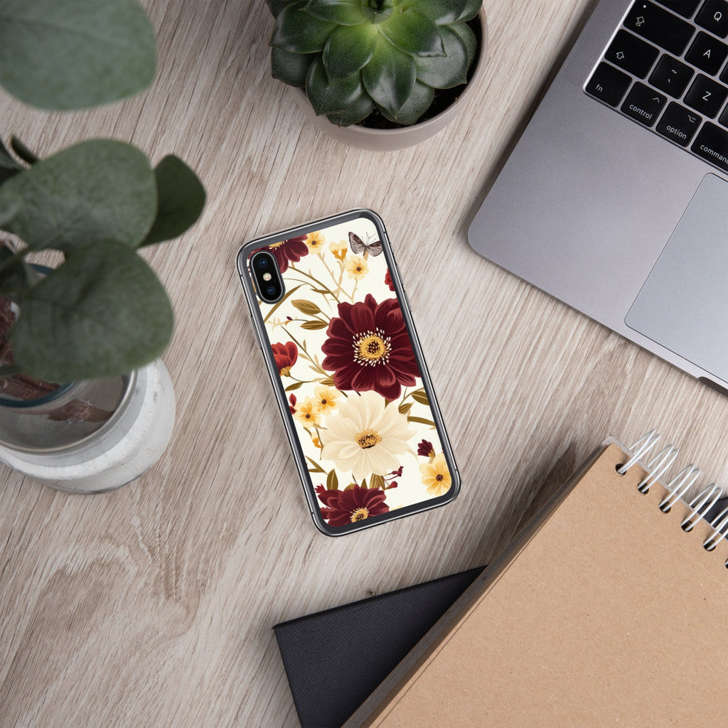 Floral iPhone Case, Flower Lover Cover For iPhone 14 Pro Max, 14 Pro, 14, 13, 12, 11, XR, 8, Space Case, Botanical Phone Case, Lovely Bloom Case