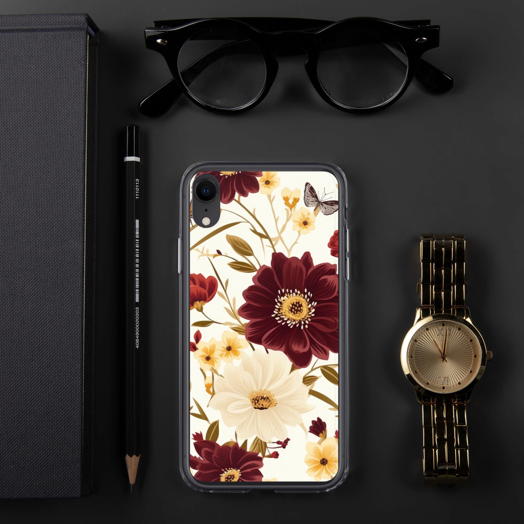 Floral iPhone Case, Flower Lover Cover For iPhone 14 Pro Max, 14 Pro, 14, 13, 12, 11, XR, 8, Space Case, Botanical Phone Case, Lovely Bloom Case