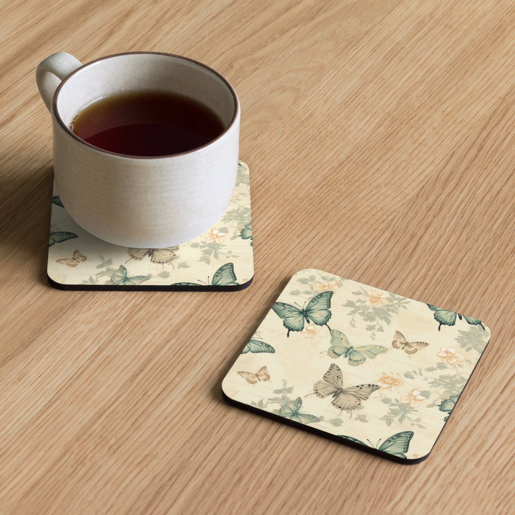 Butterfly Lover's Nature-Inspired Decor Coasters