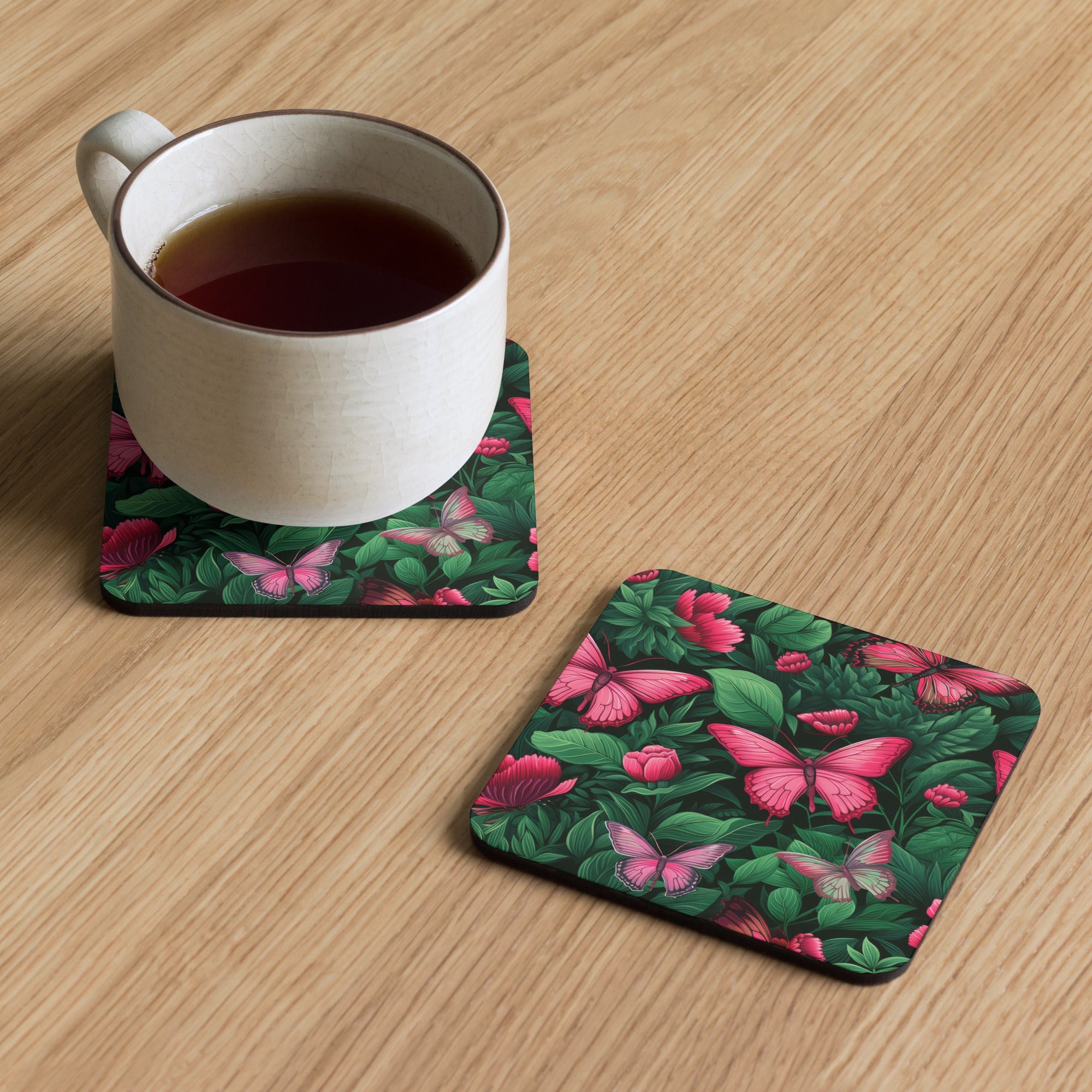 Butterfly Lover's Nature-Inspired Decor Coasters