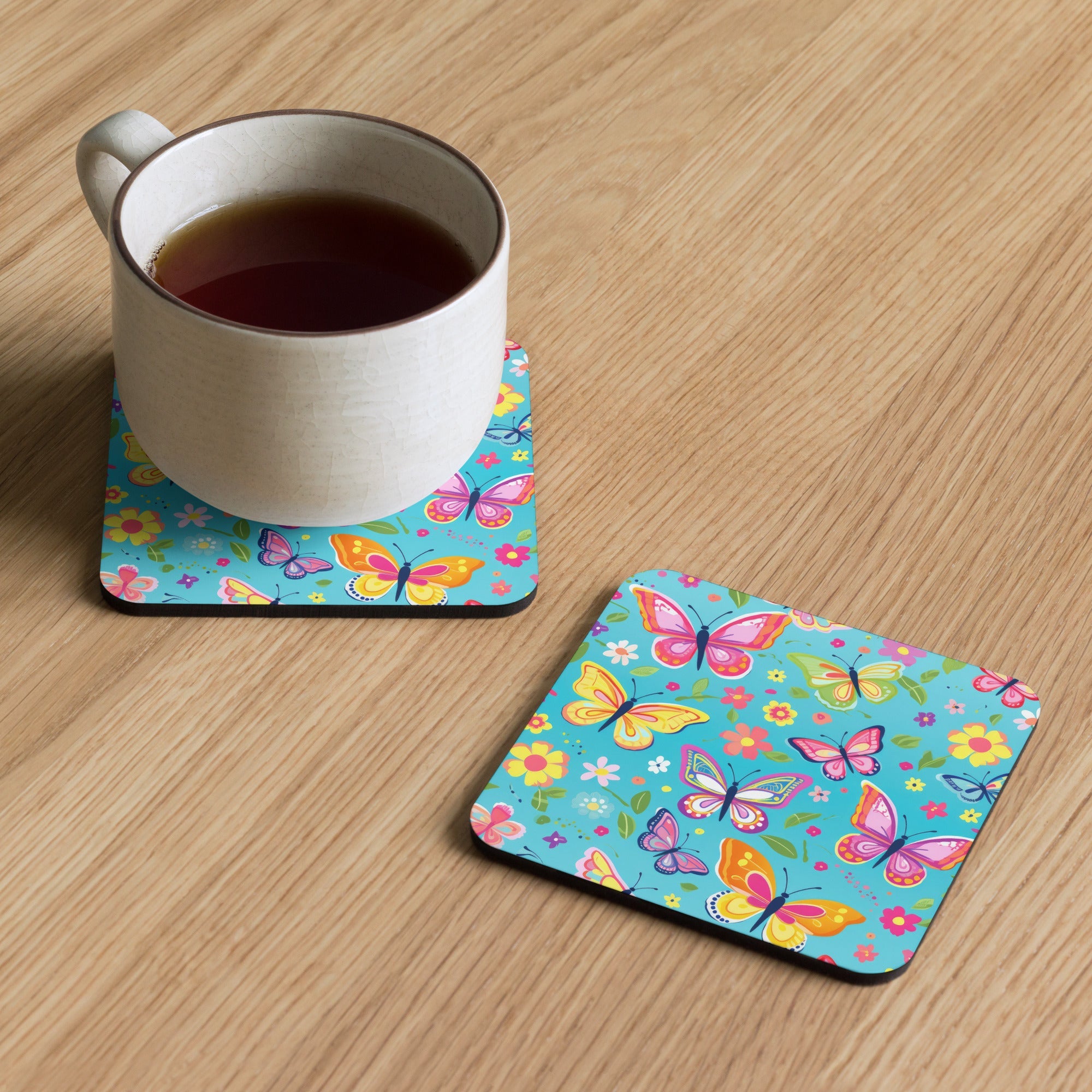 Butterfly Lover's Nature-Inspired Decor Coasters