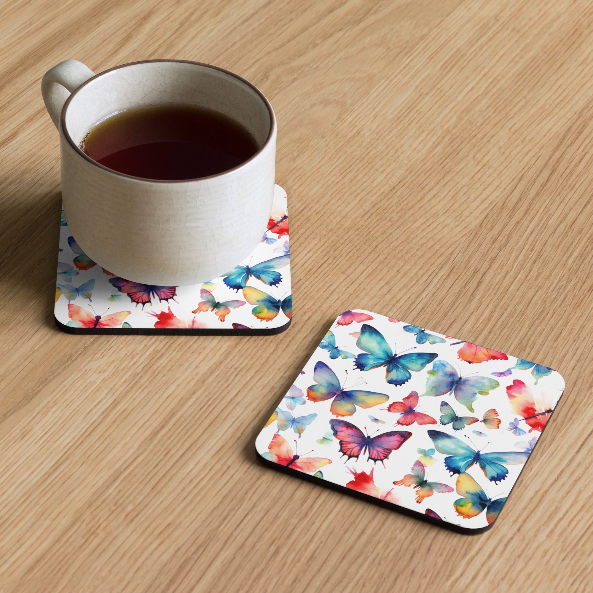 Butterfly Lover's Nature-Inspired Decor Coasters