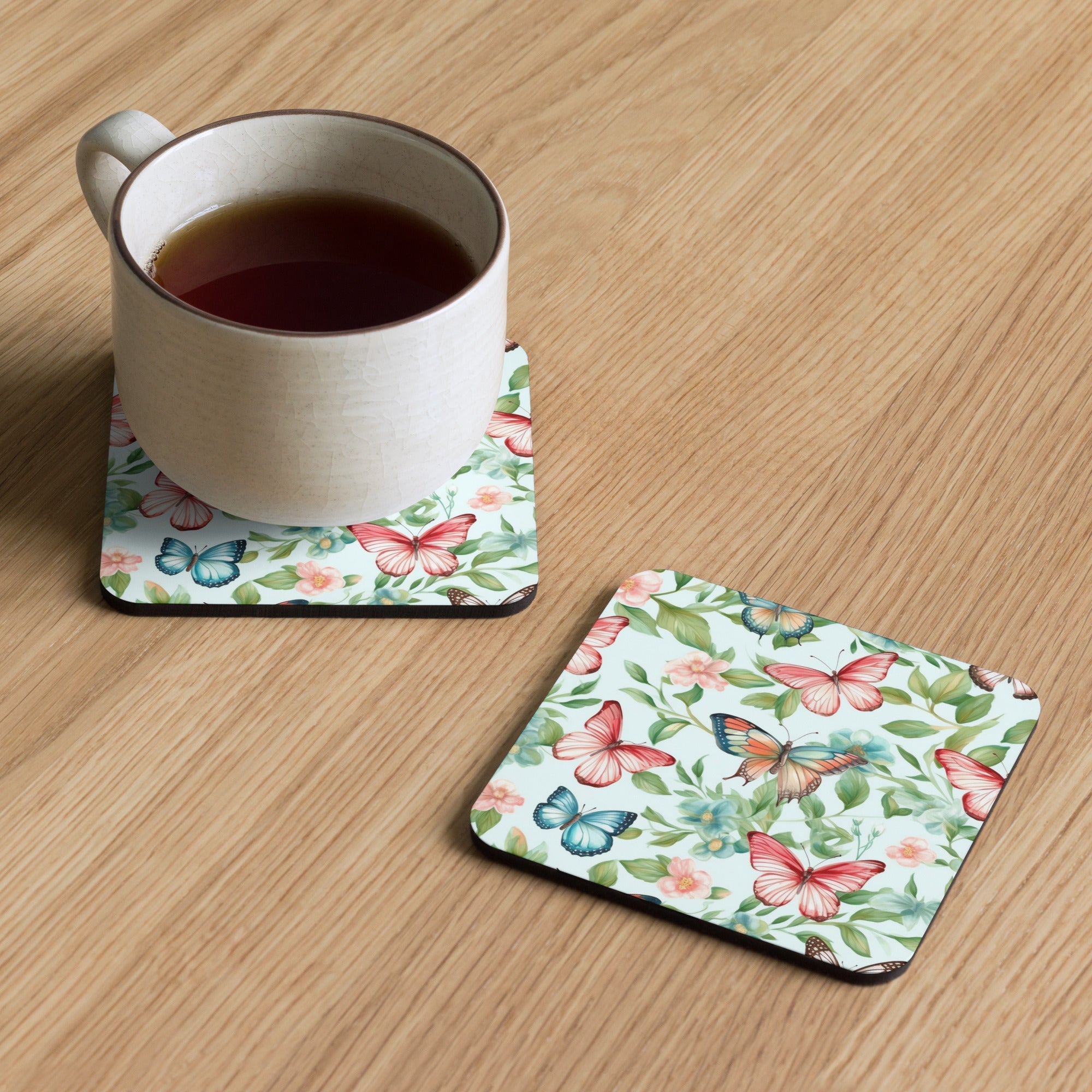 Butterfly Lover's Nature-Inspired Decor Coasters