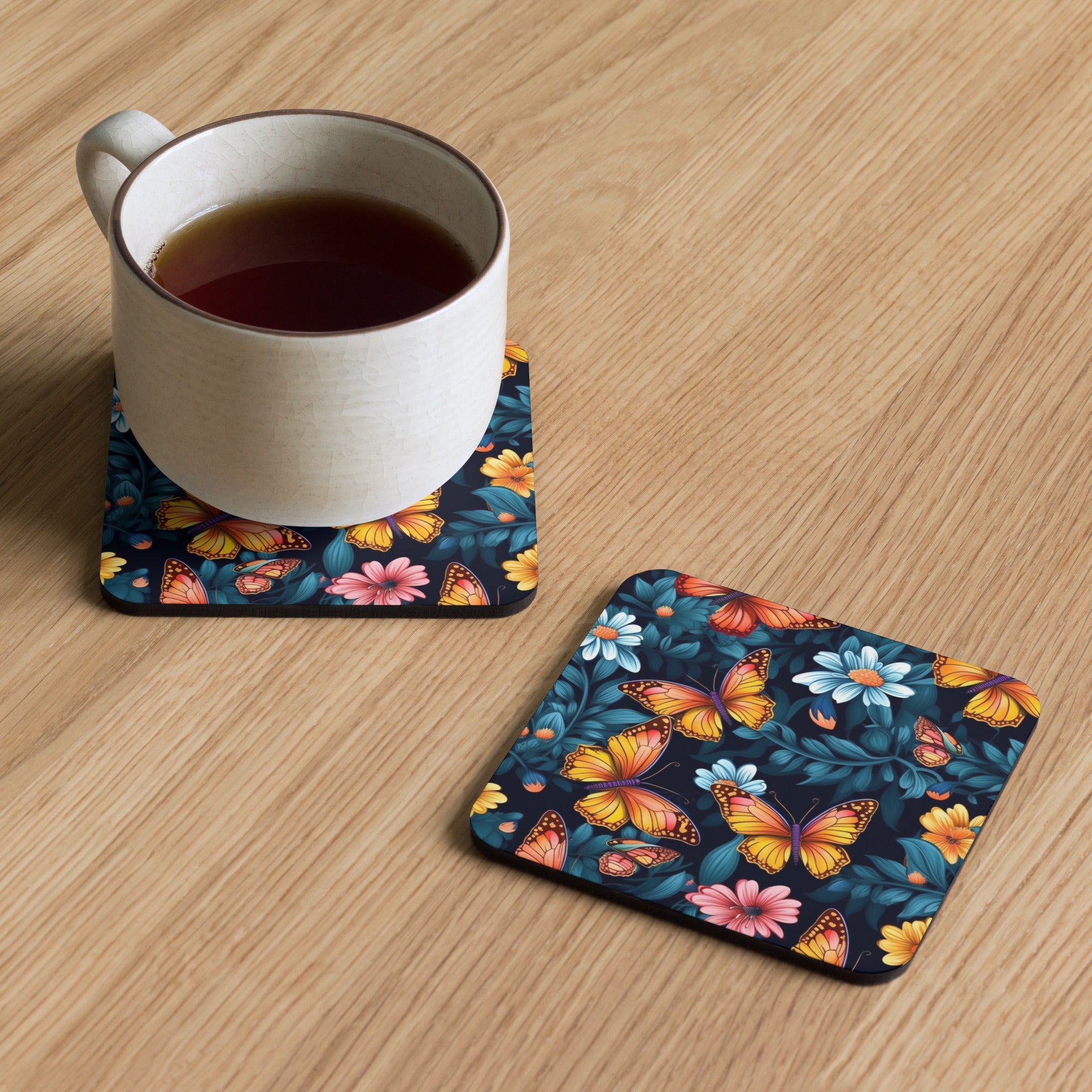 Butterfly Lover's Nature-Inspired Decor Coasters