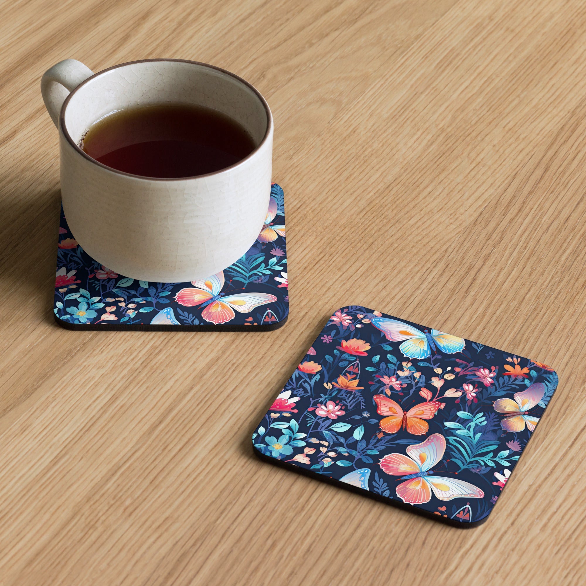 Butterfly Lover's Nature-Inspired Decor Coasters