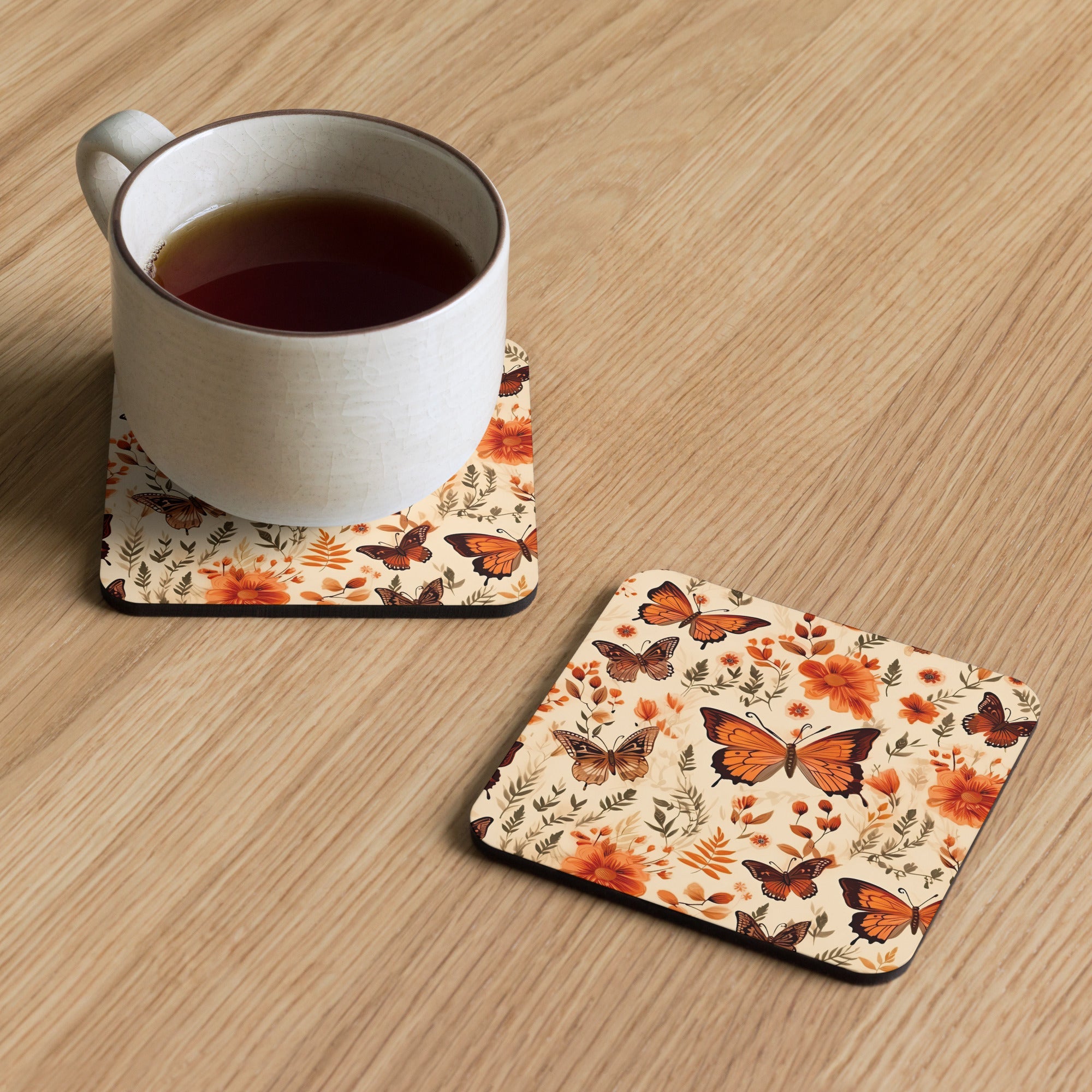 Butterfly Lover's Nature-Inspired Decor Coasters