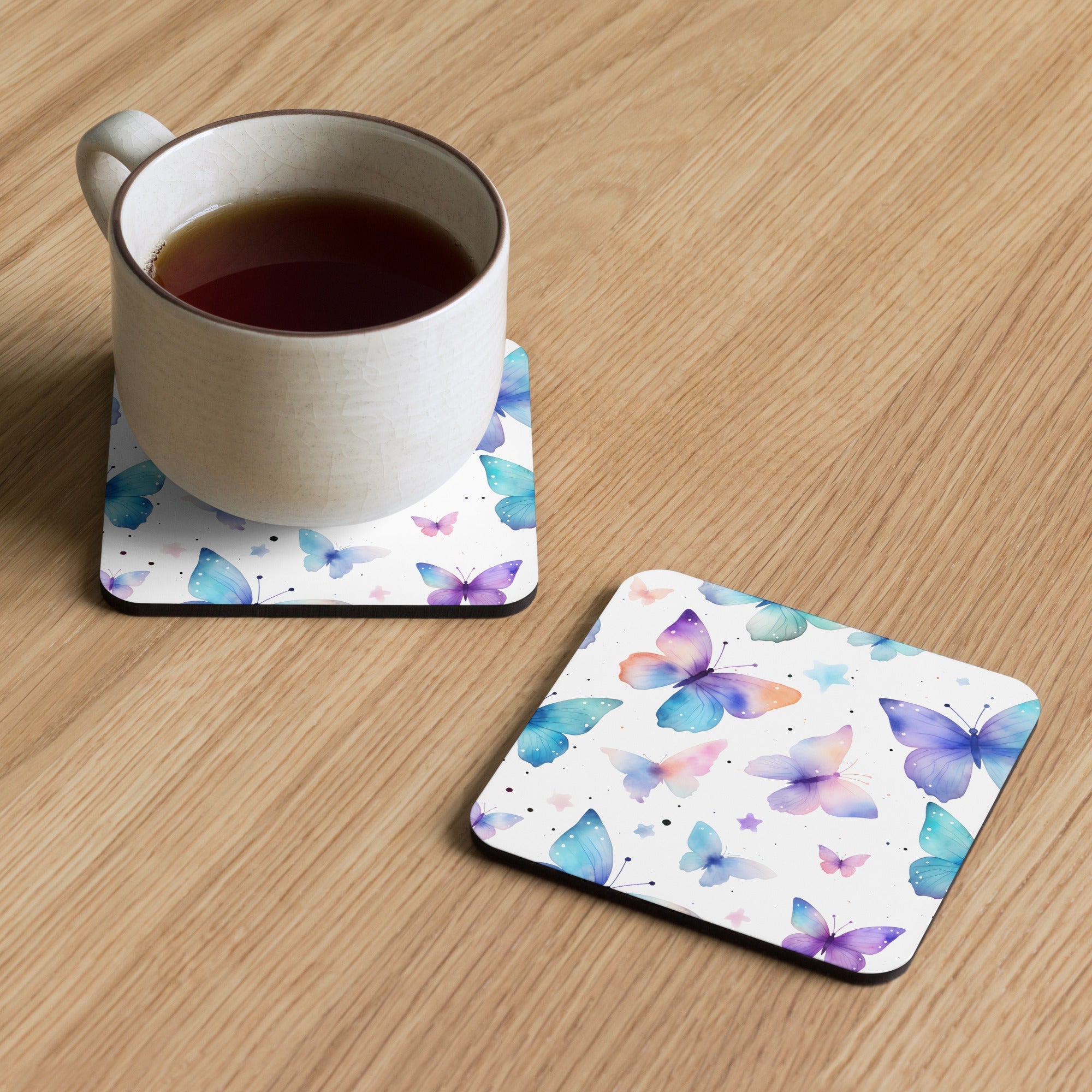 Butterfly Lover's Nature-Inspired Decor Coasters