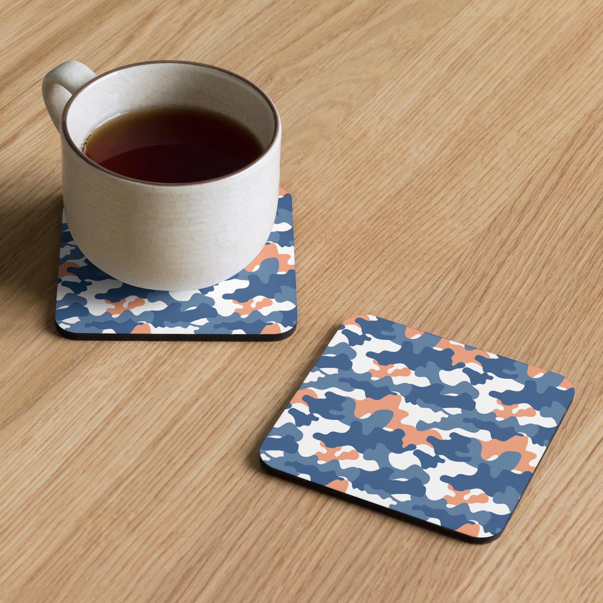 Khaki Camouflage Cup Cozies Coaster