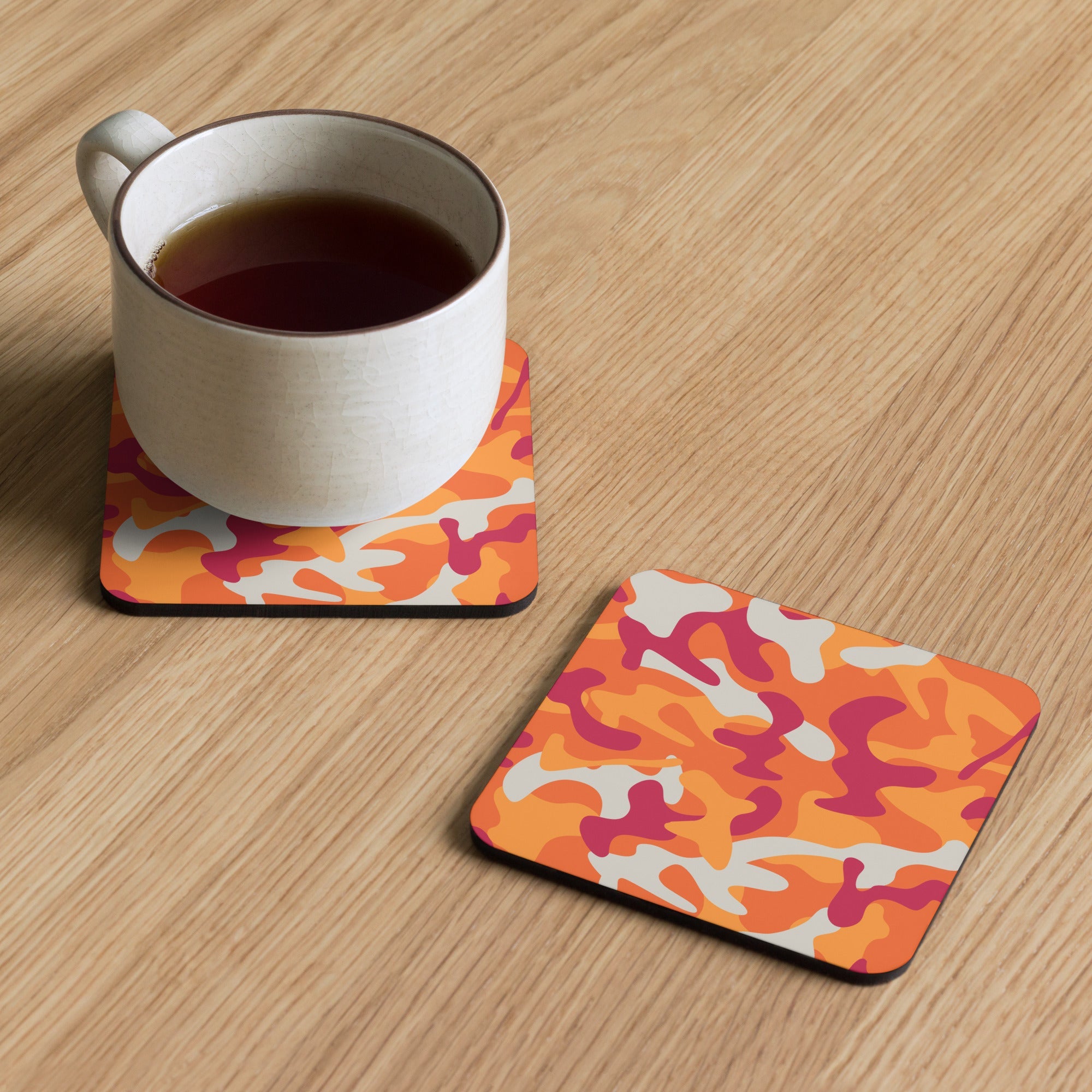 Khaki Camouflage Cup Cozies Coaster