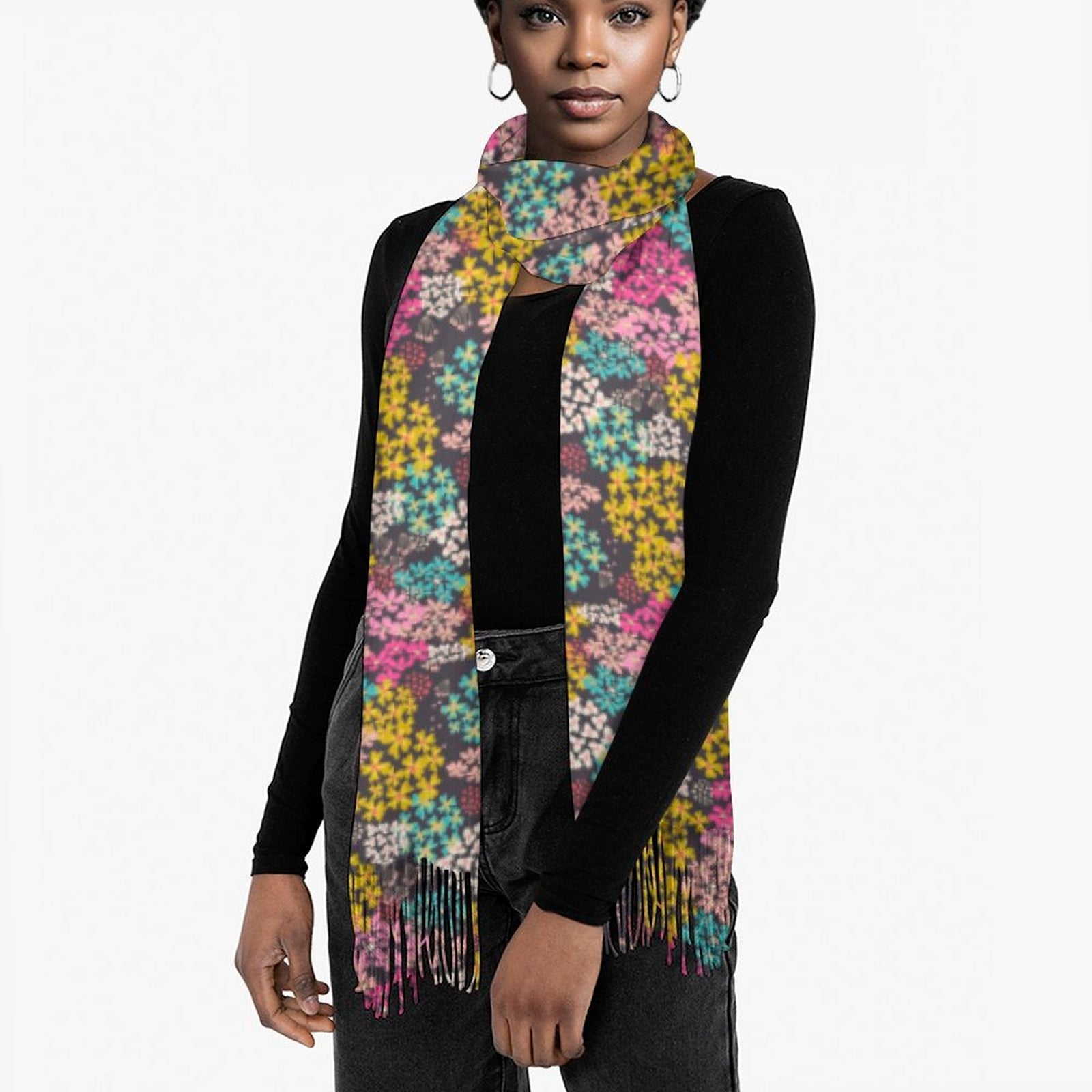 Summer Vibes Cashmere-like Tassel Scarf