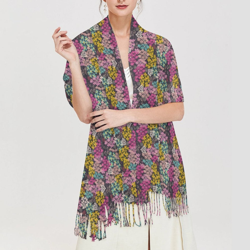 Summer Vibes Cashmere-like Tassel Scarf