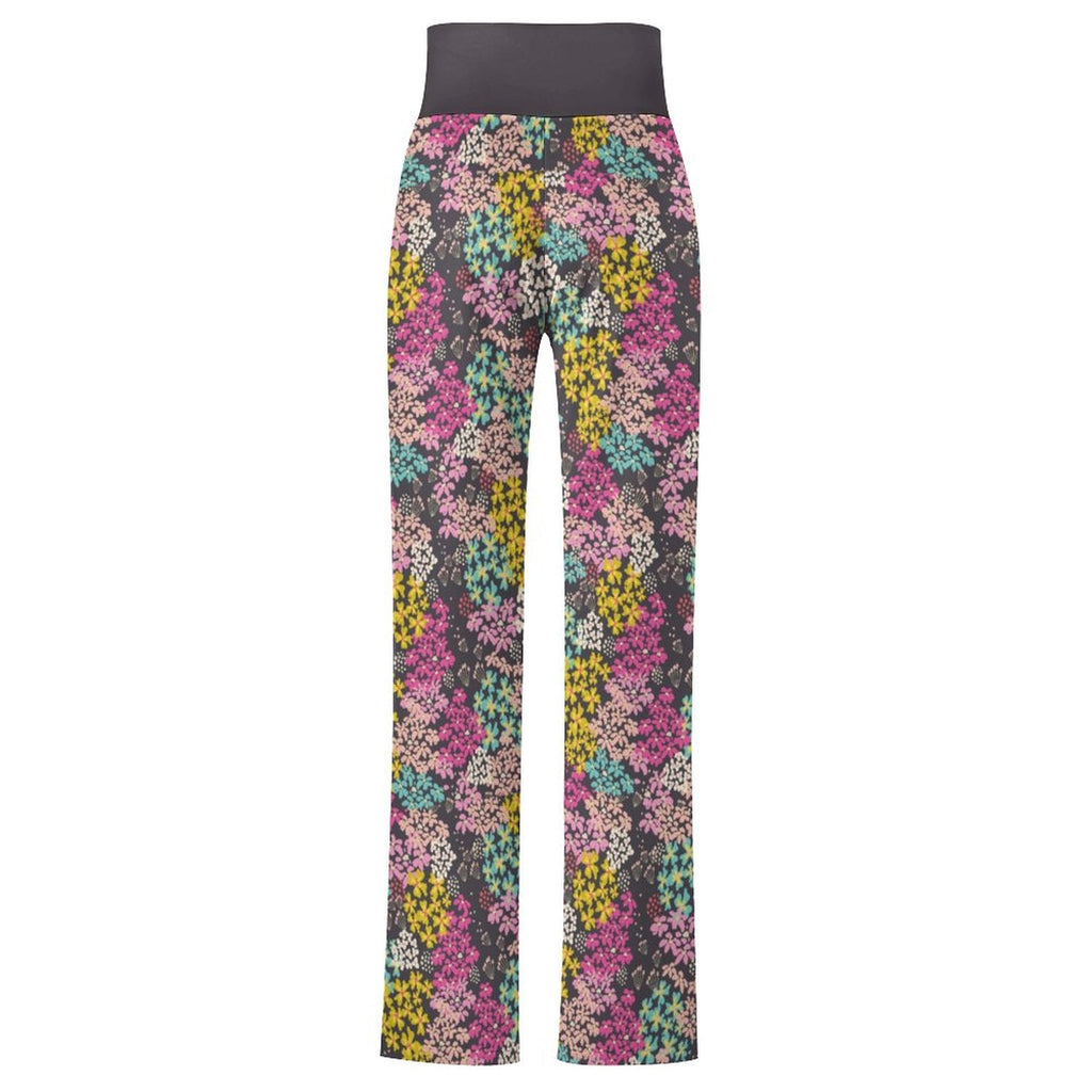 Summer Vibes Drawstring Yoga Pants with Straight Baggy