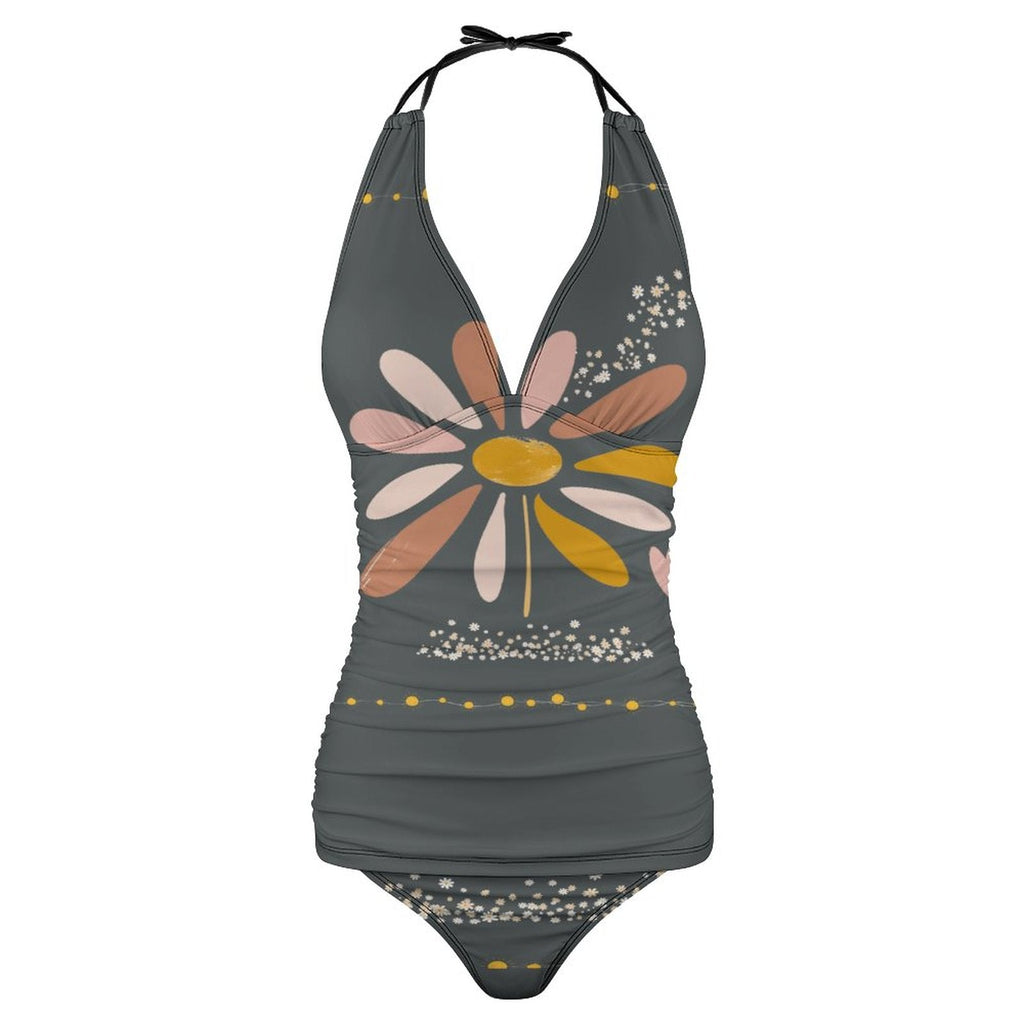 Featuring Katie Mac's 2-Piece Women's Halter Tankini