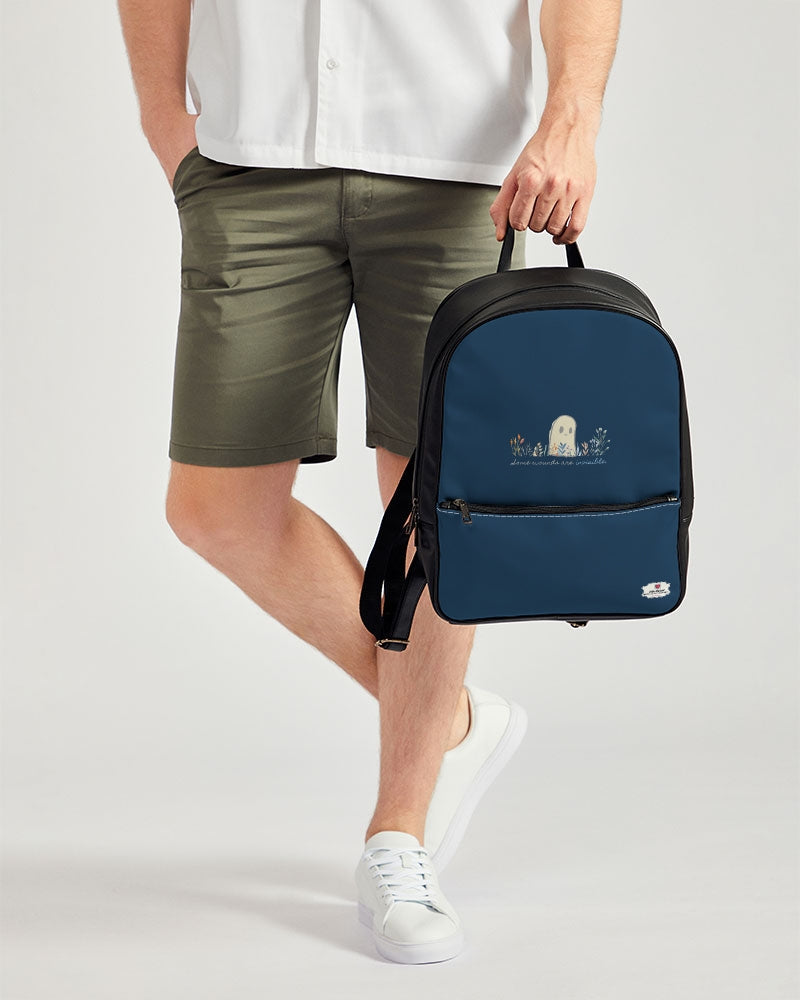Invisible Ghost Series Classic Faux Leather Backpack