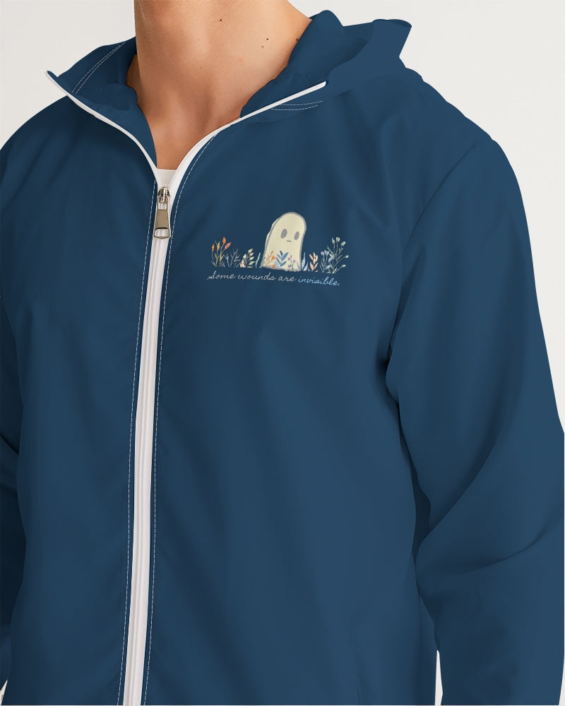 Invisible Ghost Series Men's All-Over Print Windbreaker