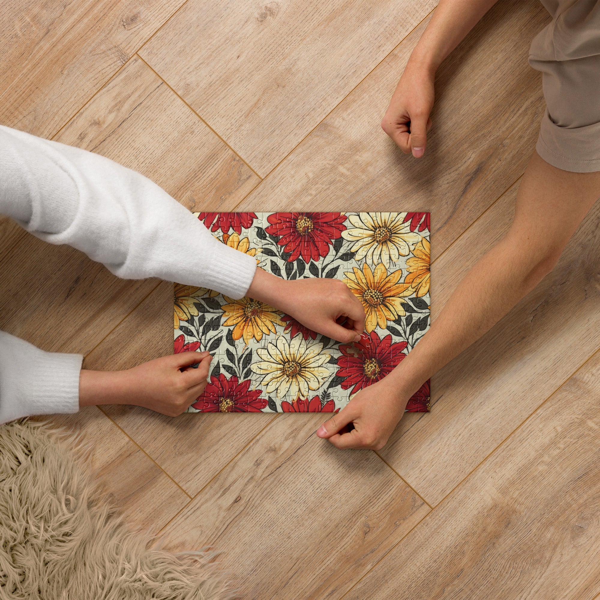 Floral Lover's Botanical Brain Teasing Jigsaw Puzzle