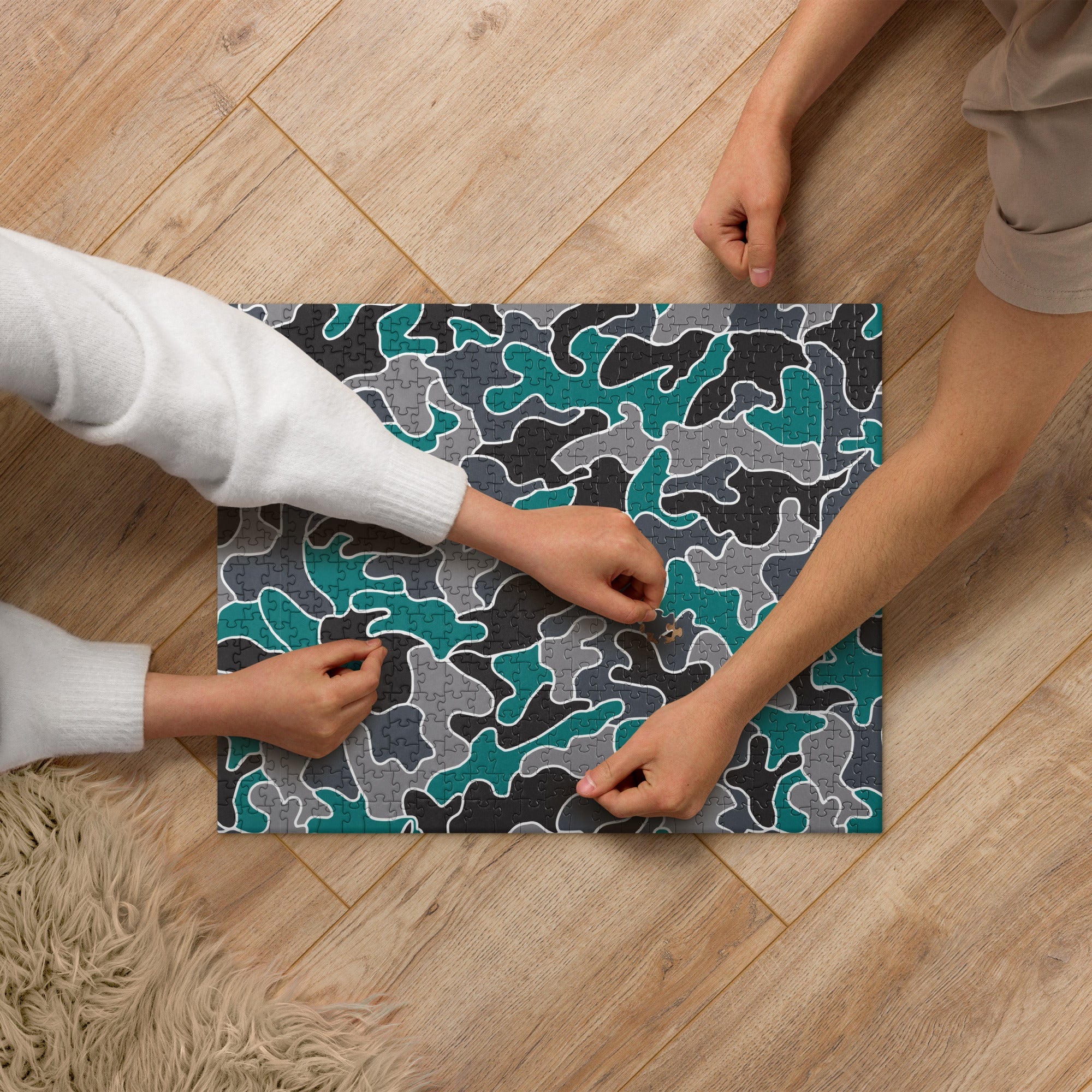 Army Enthusiast Camouflage Themed Jigsaw Puzzle
