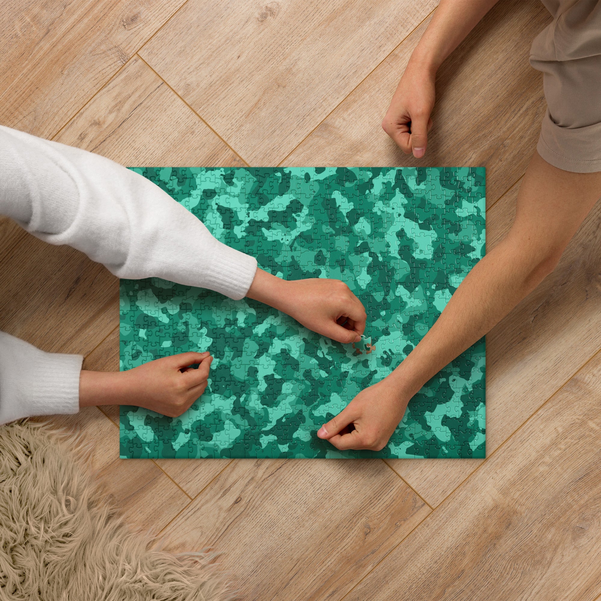 Army Enthusiast Camouflage Themed Jigsaw Puzzle