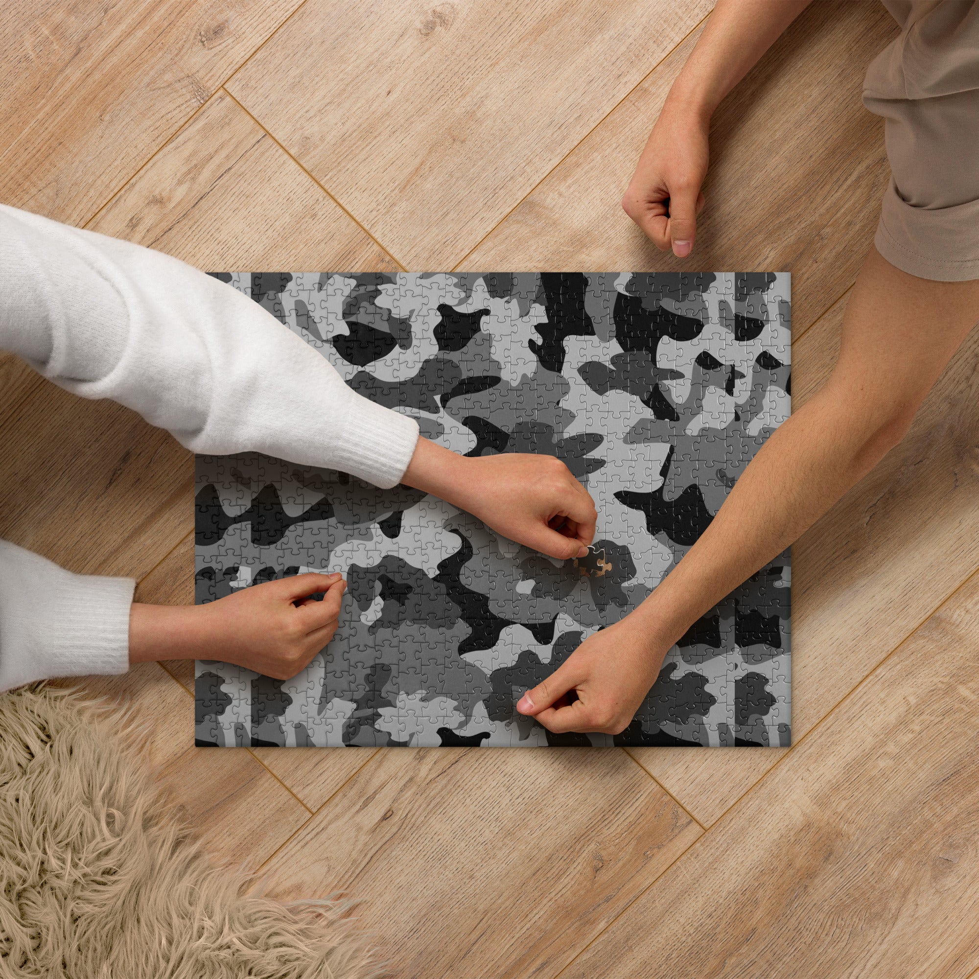 Army Enthusiast Camouflage Themed Jigsaw Puzzle