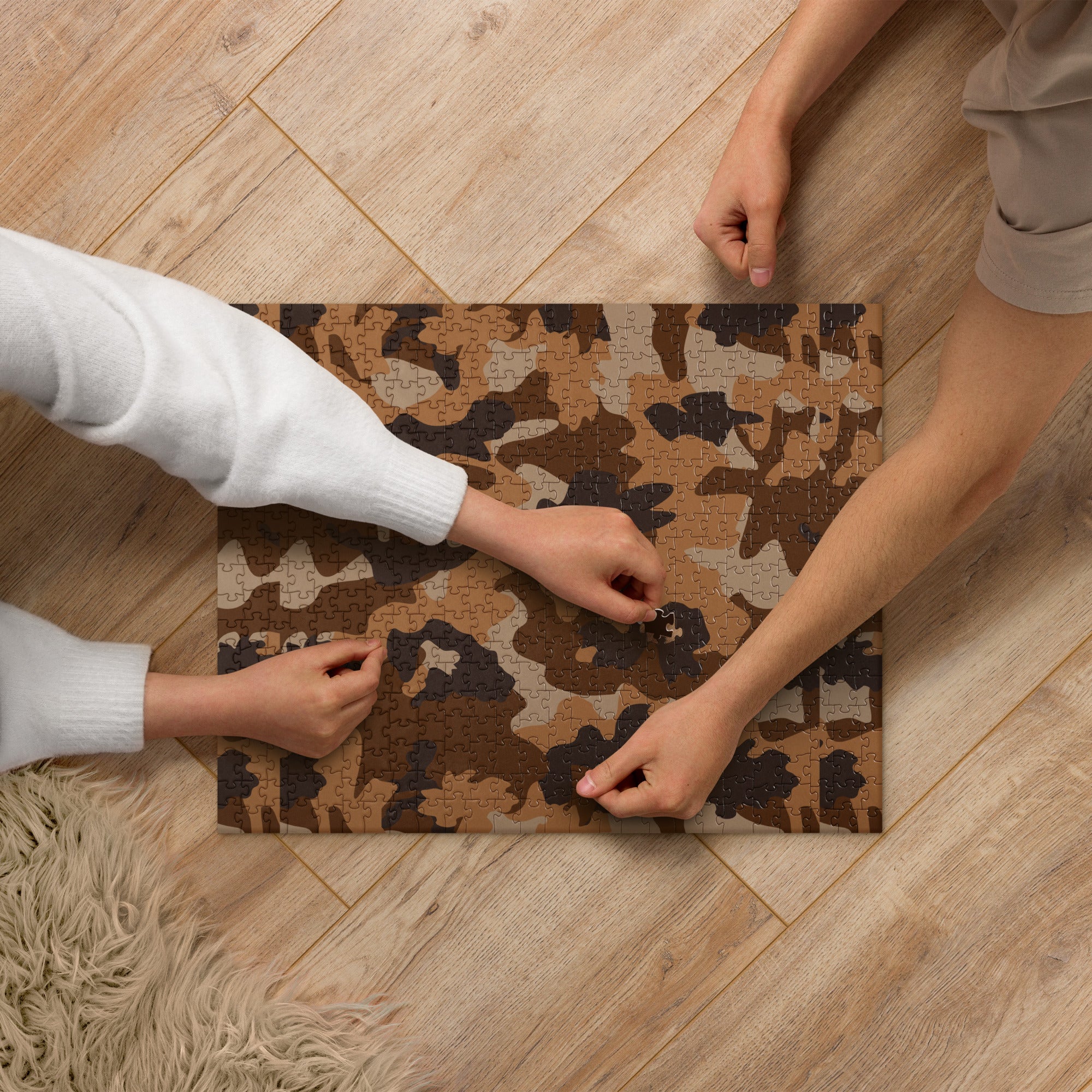 Army Enthusiast Camouflage Themed Jigsaw Puzzle