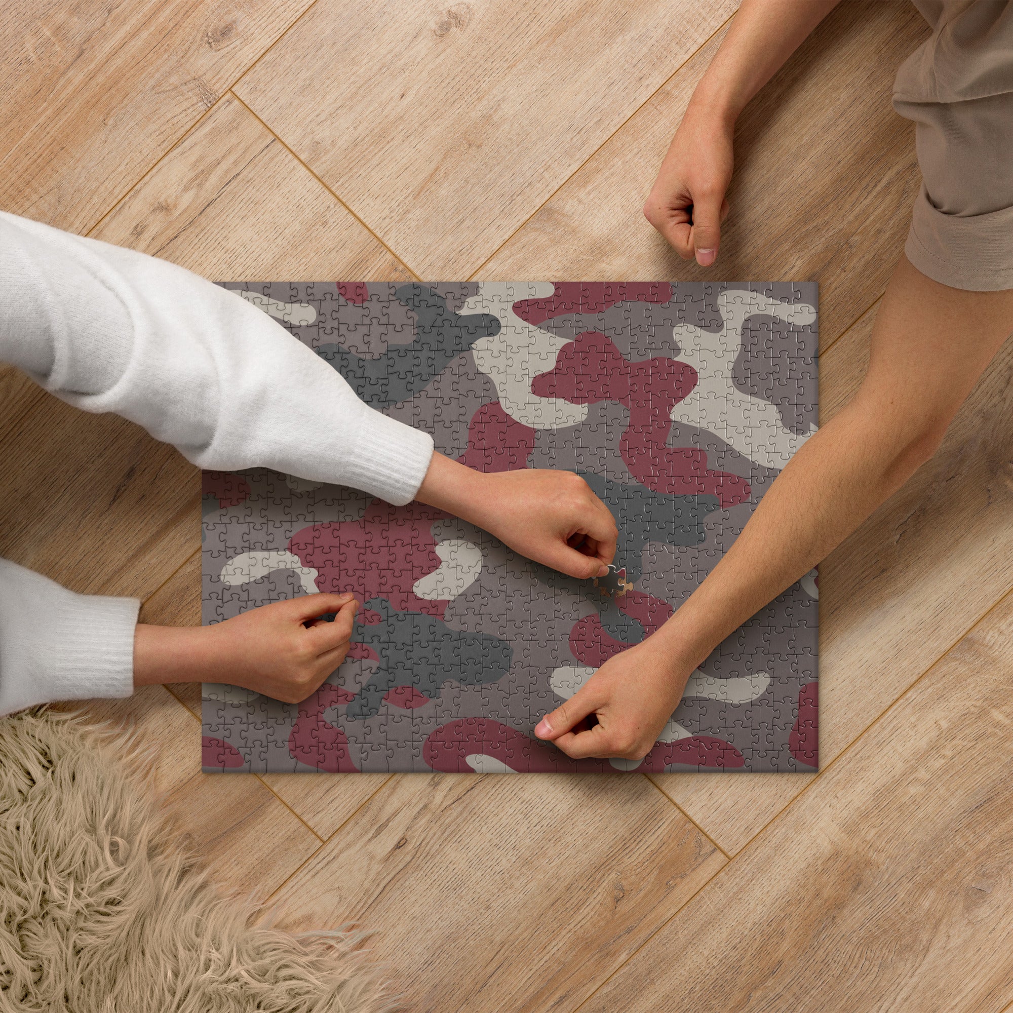 Army Enthusiast Camouflage Themed Jigsaw Puzzle