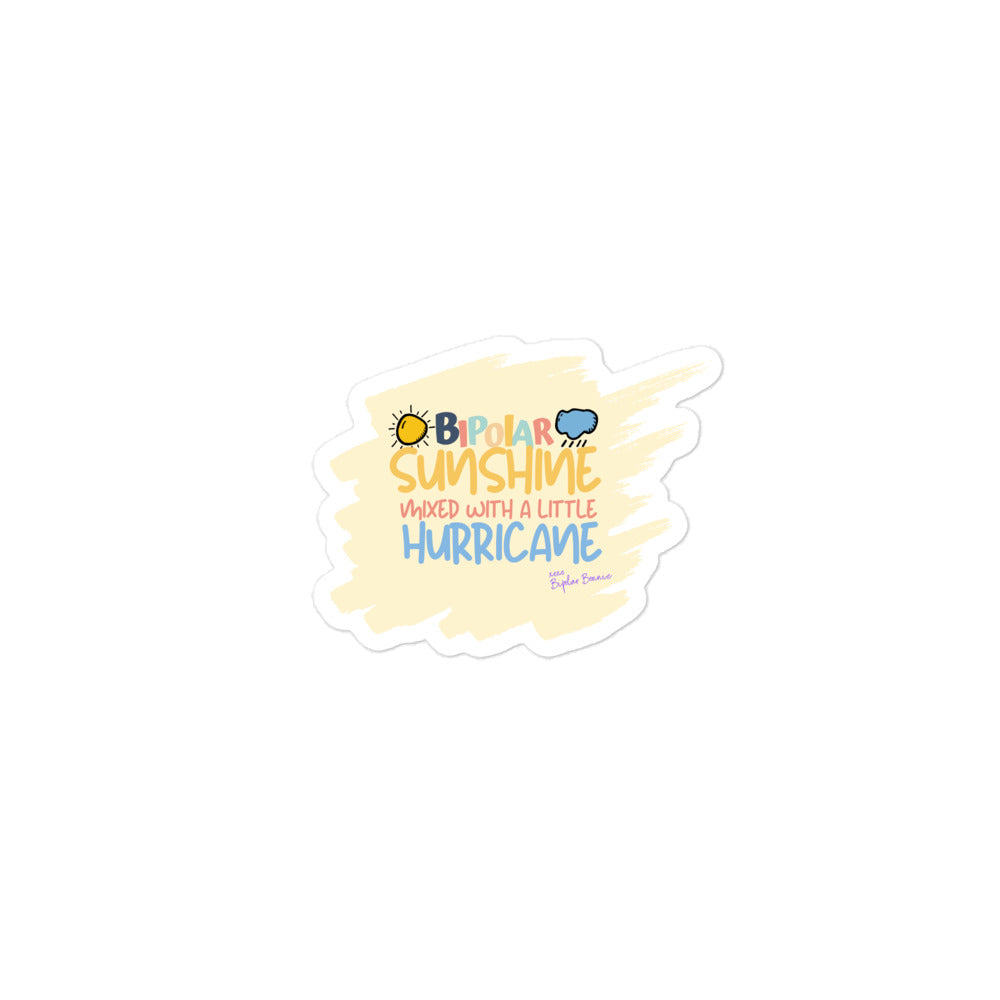 Bipolar Bonnie 'Sunshine & Hurricane' Sticker