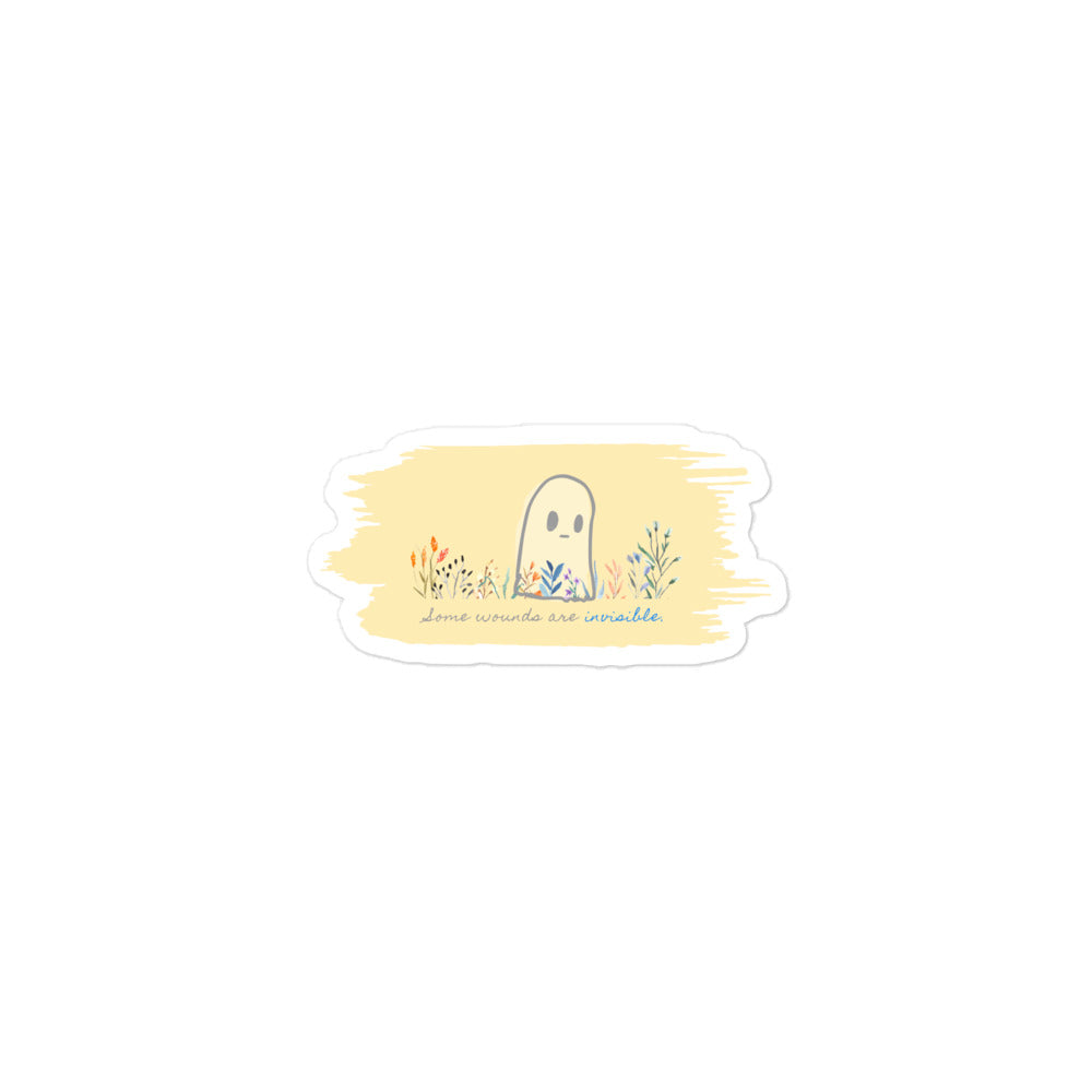 Invisible Ghost Invisible Wounds' Healing Sticker