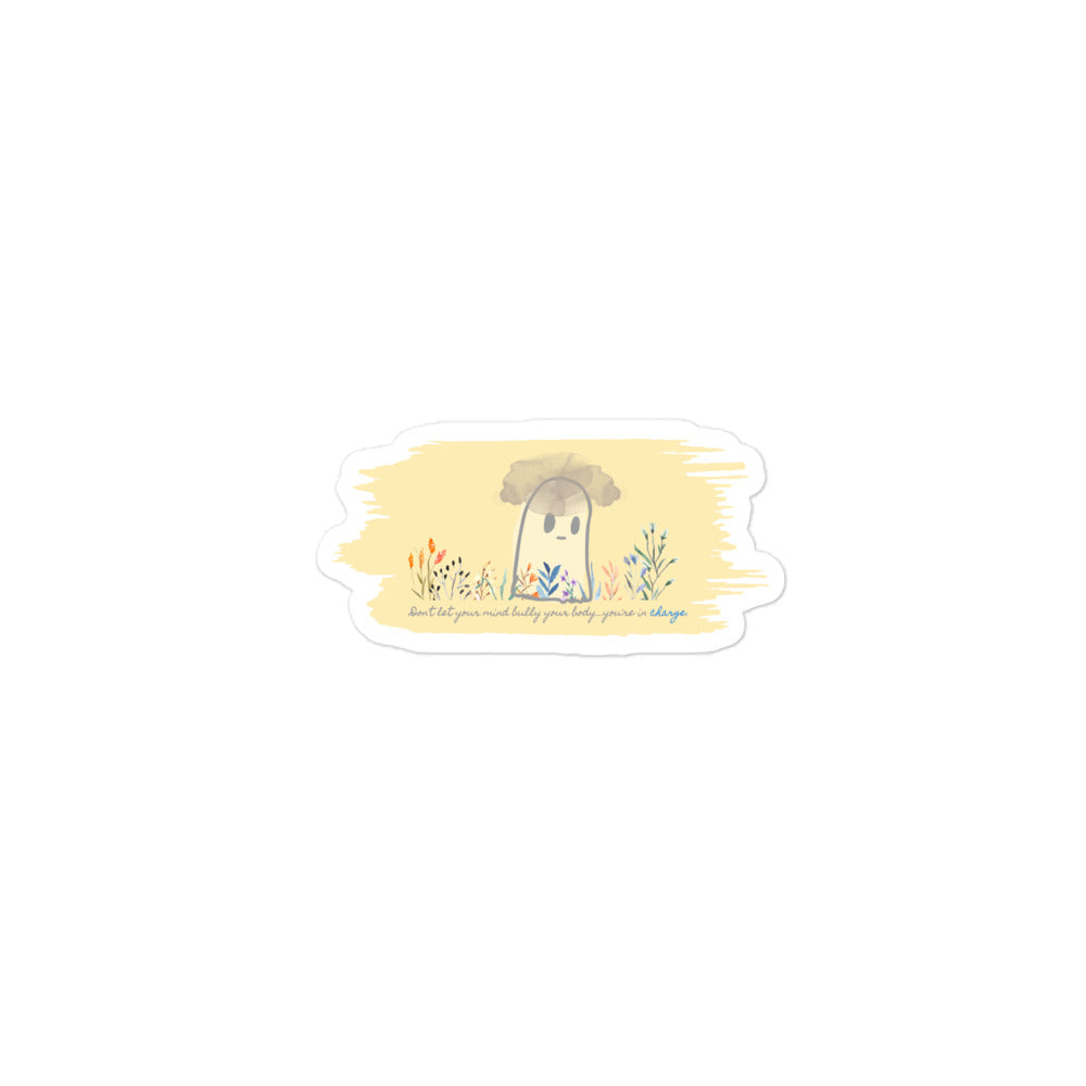 Invisible Ghost 'Mind Over Body' Empowerment Sticker