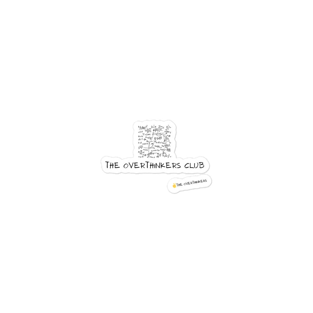 The Overthinkers Club Members Only Sticker