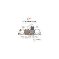 The Overthinkers Club '20-Hour Prep' Members Only Kittens Sticker