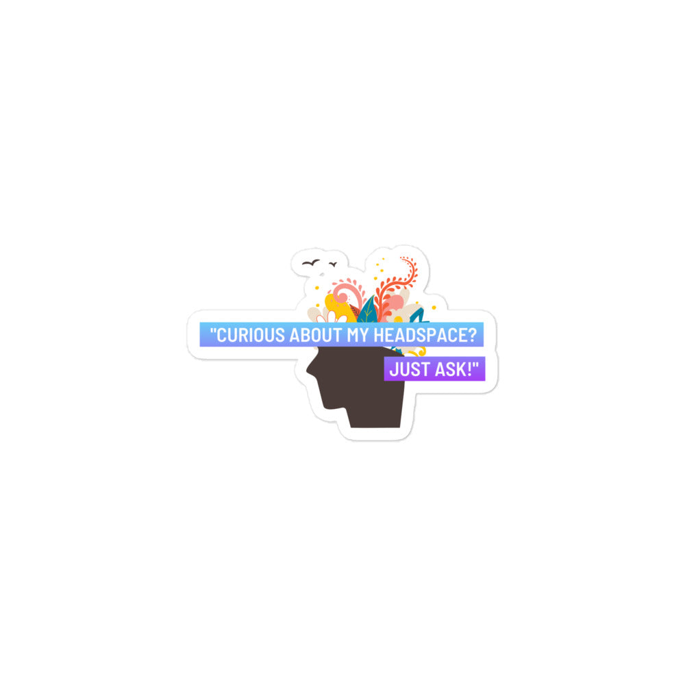 Grit with Grace 'Head Space Inquiry' Supportive Sticker