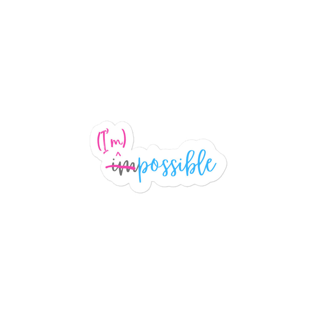 Grit with Grace 'I'm Possible' Inspirational Sticker