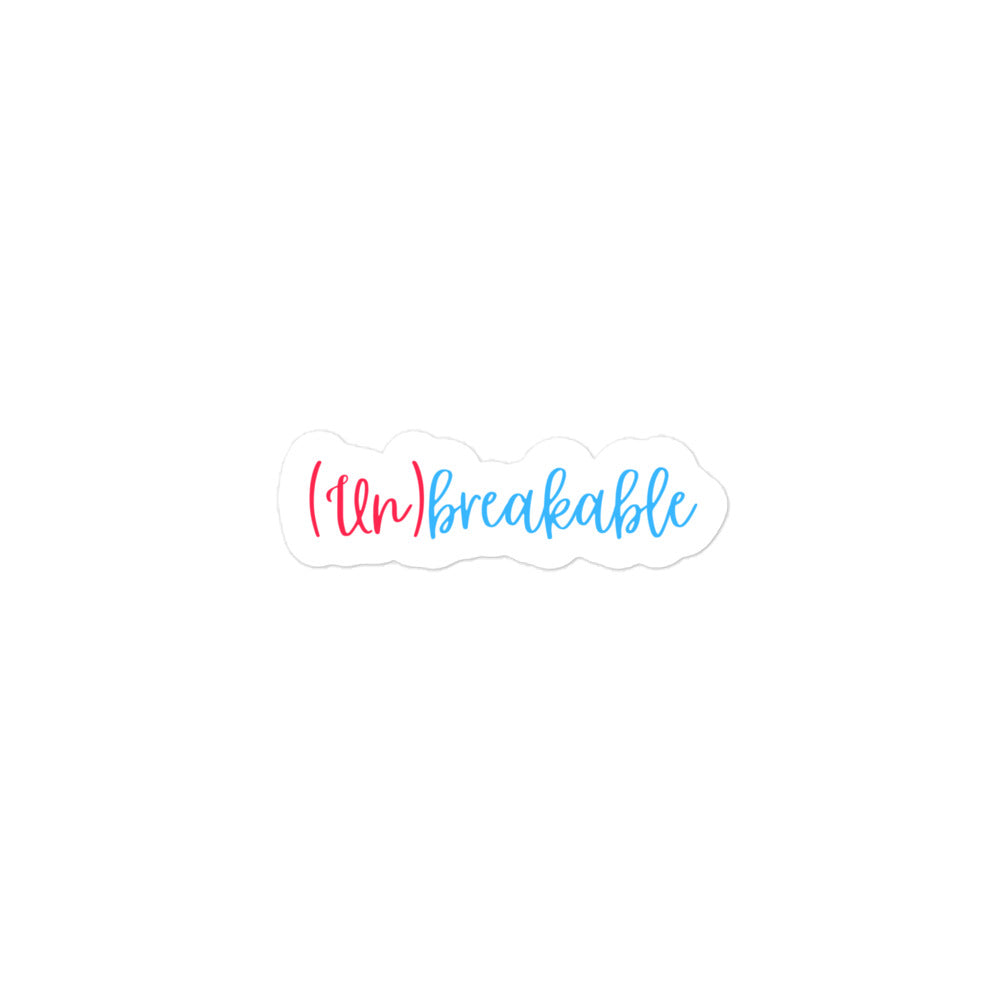 Grit with Grace 'Unbreakable Spirit' Inspirational Sticker