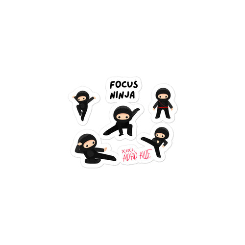 ADHD Allie 'Focus Ninja' Sticker