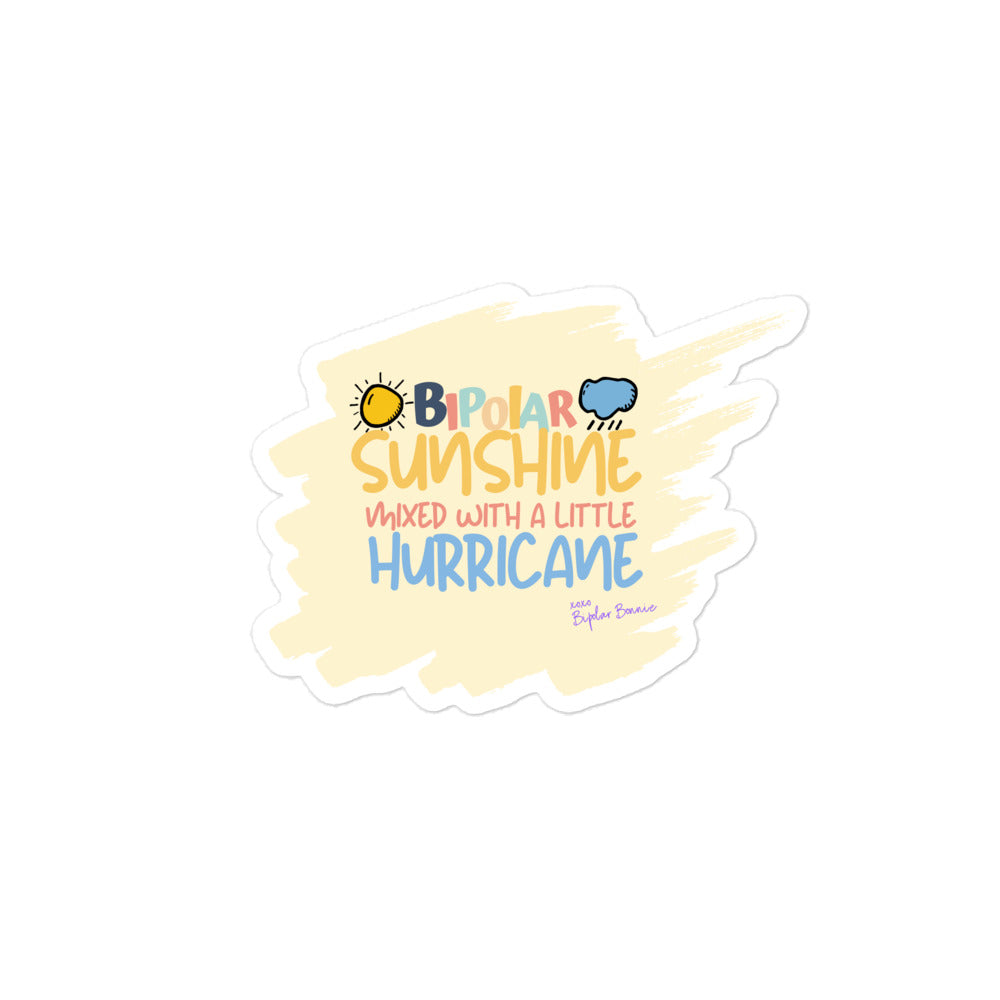 Bipolar Bonnie 'Sunshine & Hurricane' Sticker